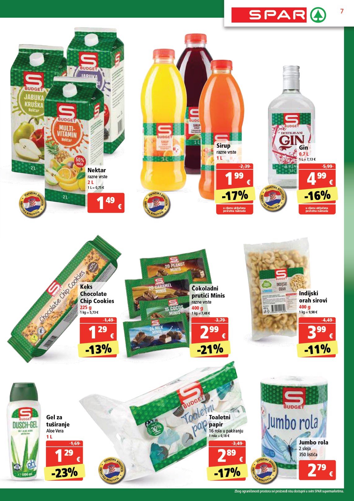 spar - SPAR katalog vrijedi od 15.01. do 21.01. - page: 7