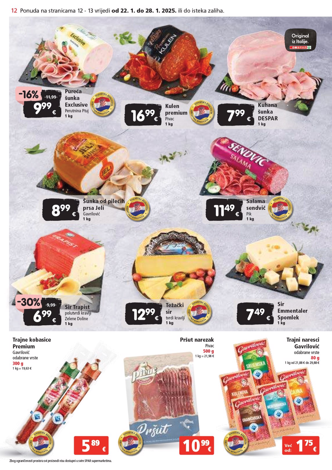 spar - SPAR katalog vrijedi od 22.01. do 28.01. - page: 12