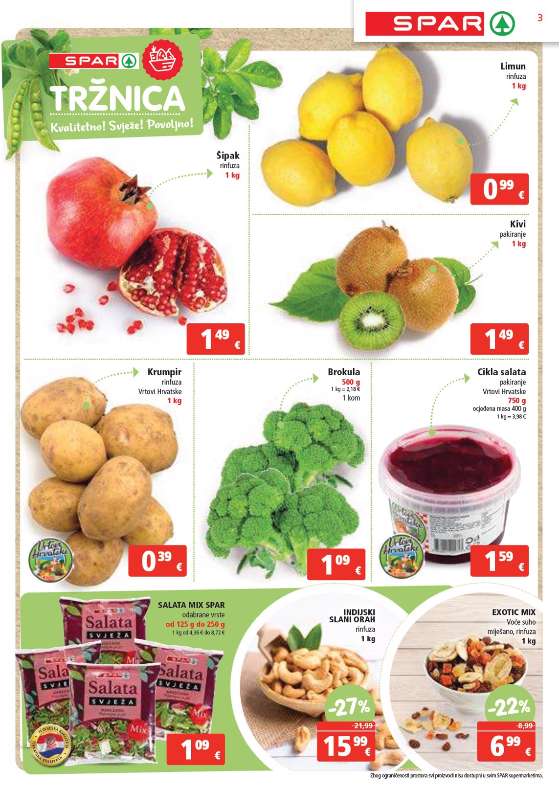 spar - SPAR katalog vrijedi od 22.01. do 28.01. - page: 3