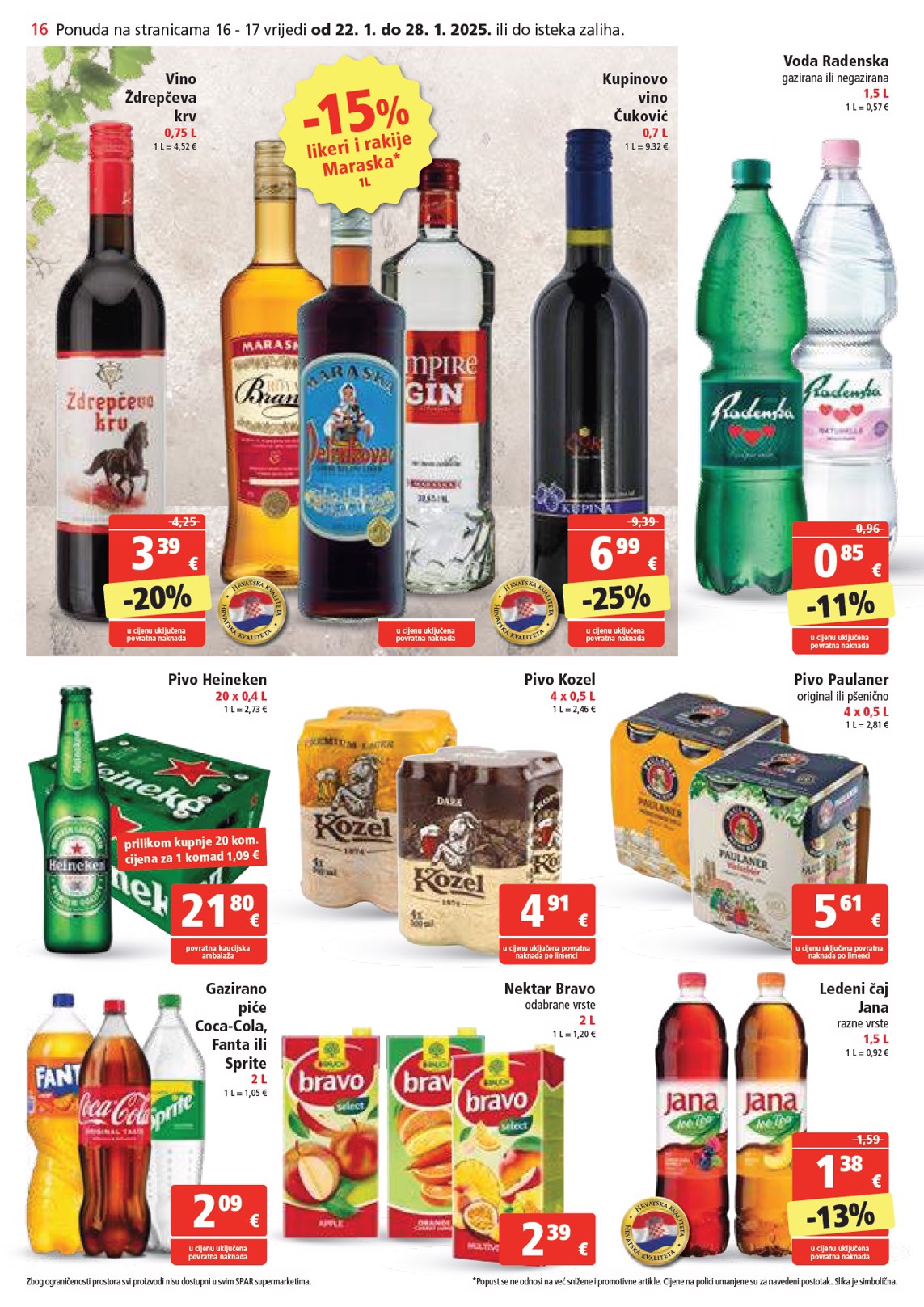 spar - SPAR katalog vrijedi od 22.01. do 28.01. - page: 16