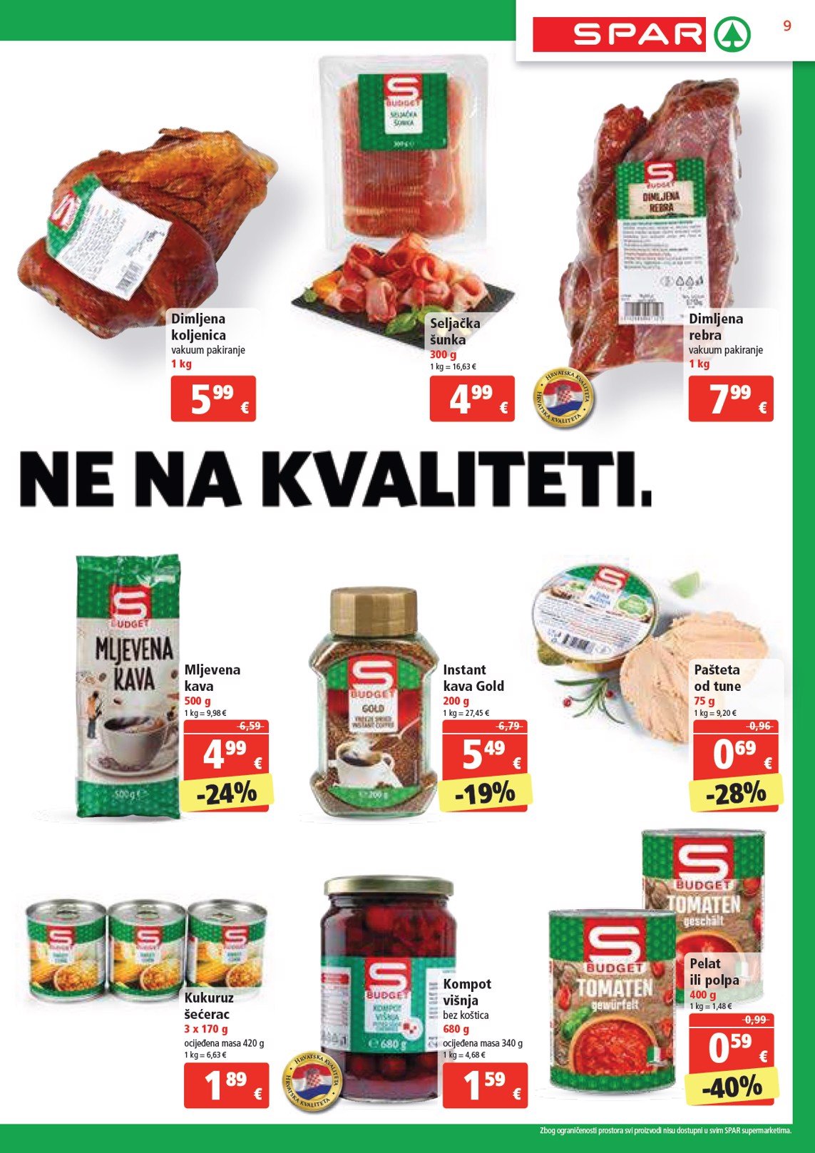 spar - SPAR katalog vrijedi od 22.01. do 28.01. - page: 9