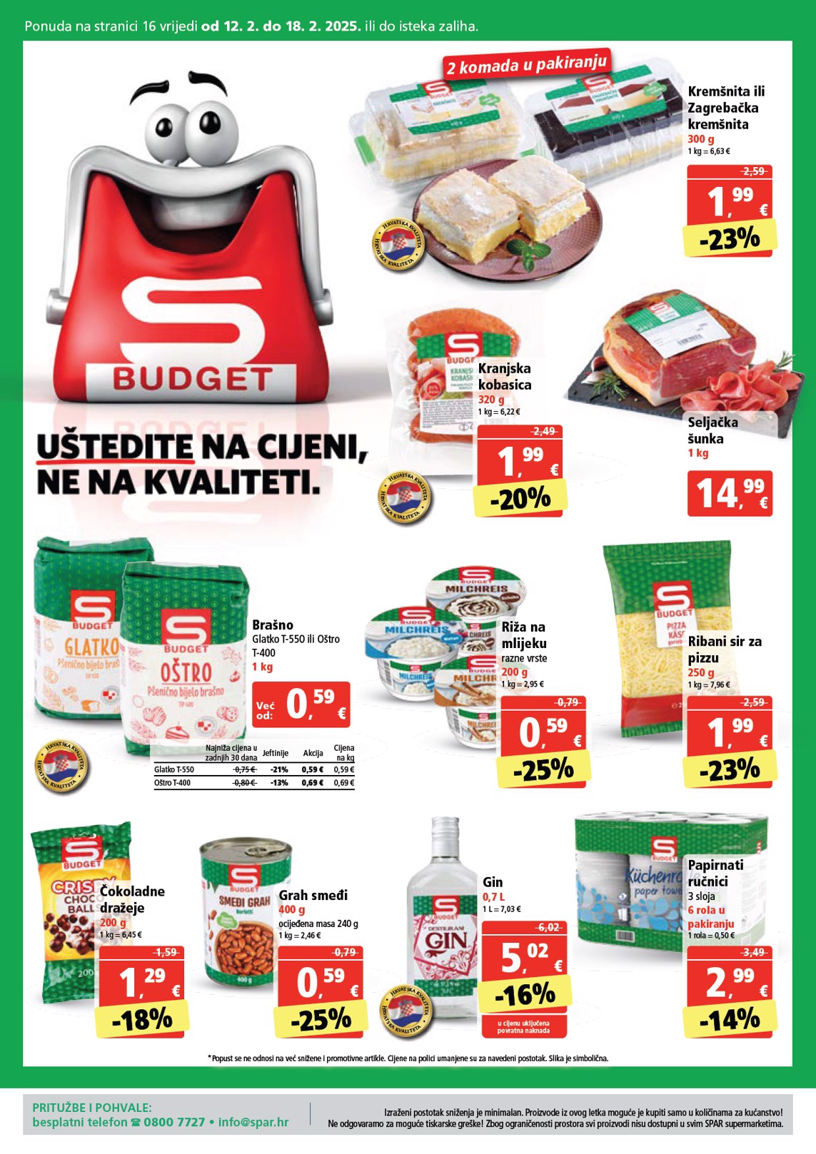 spar - SPAR katalog vrijedi od 12.02. do 18.02. - page: 16