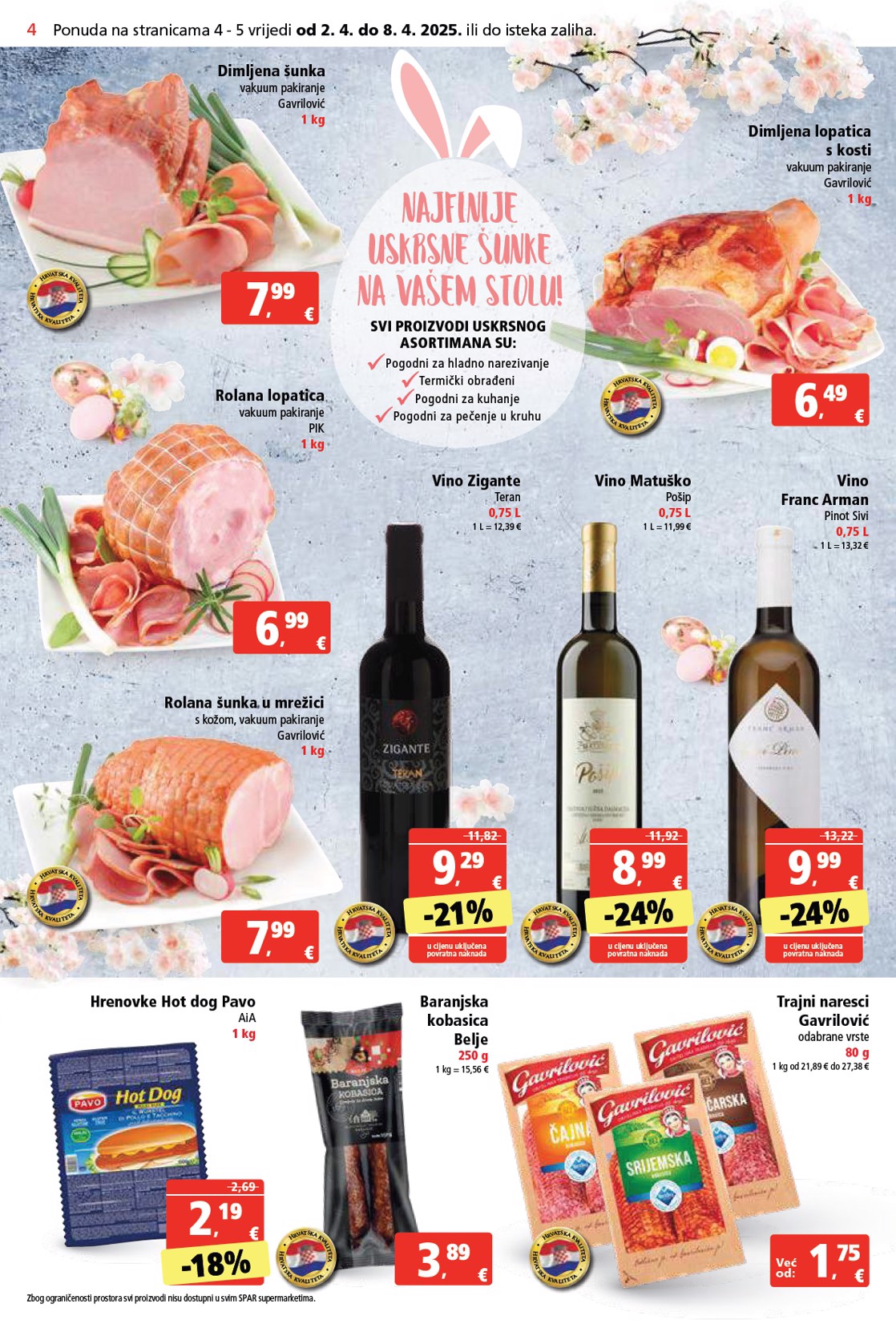 spar - SPAR katalog vrijedi od 02.04. do 08.04. - page: 4