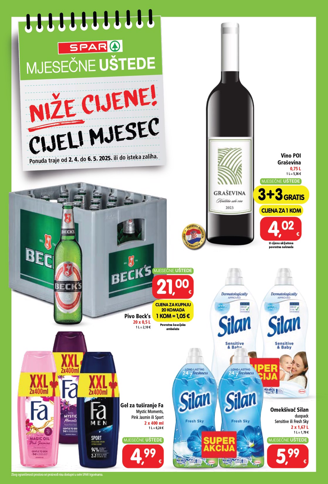 spar - SPAR - Mjesečne uštede katalog vrijedi od 02.04. do 06.05. - page: 4