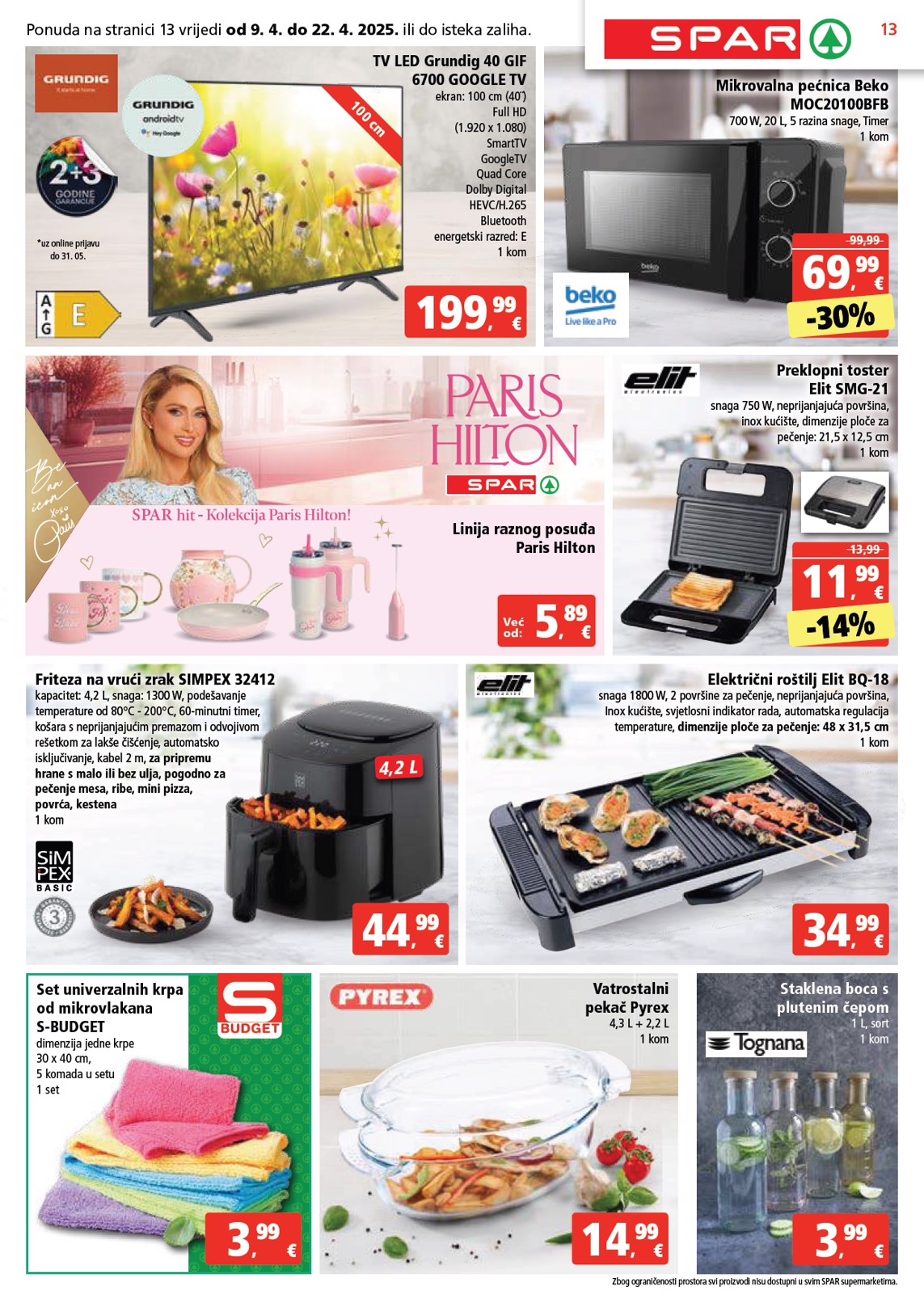 spar - SPAR katalog vrijedi od 09.04. do 15.04. - page: 13