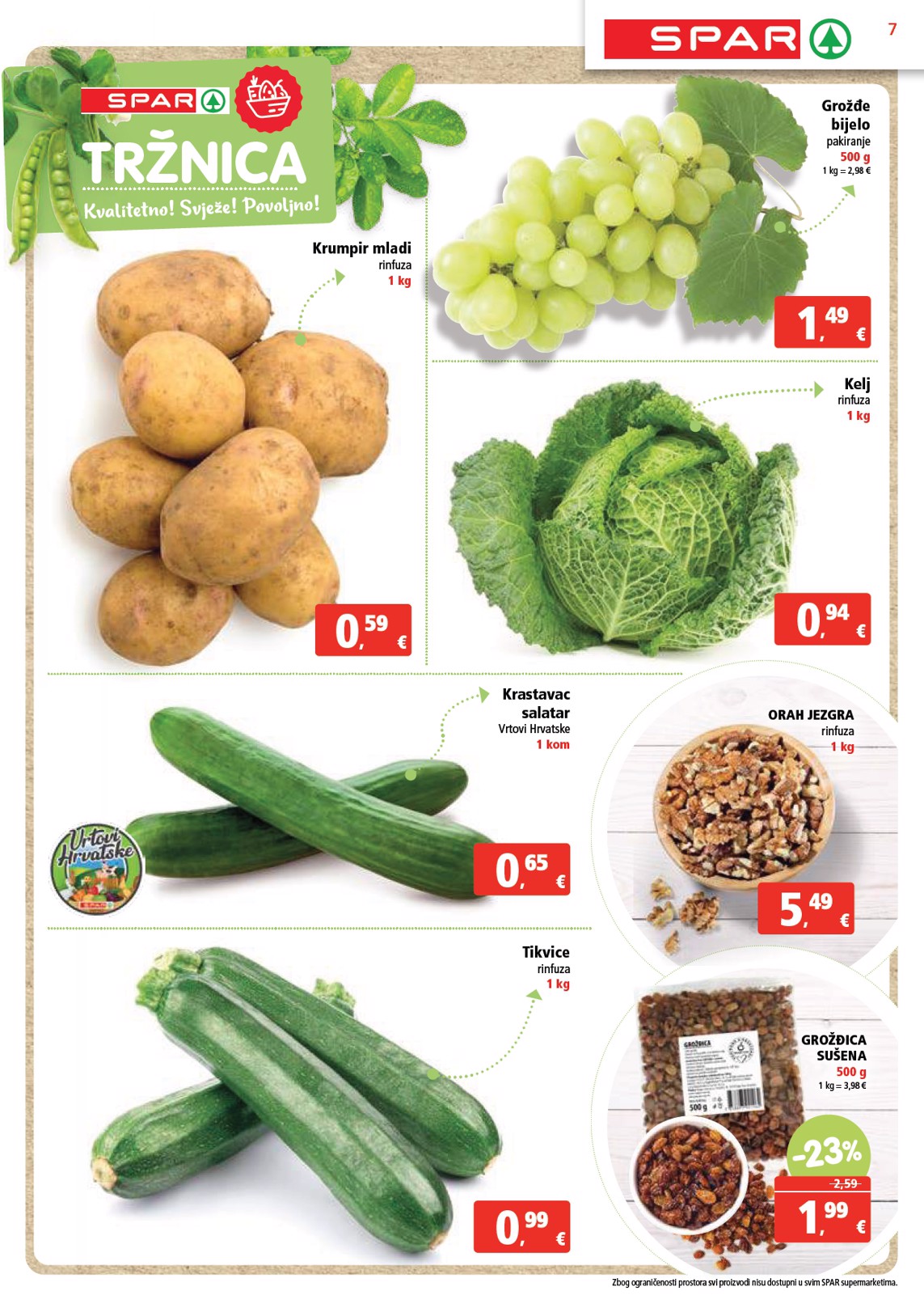 spar - SPAR katalog vrijedi od 09.04. do 15.04. - page: 7