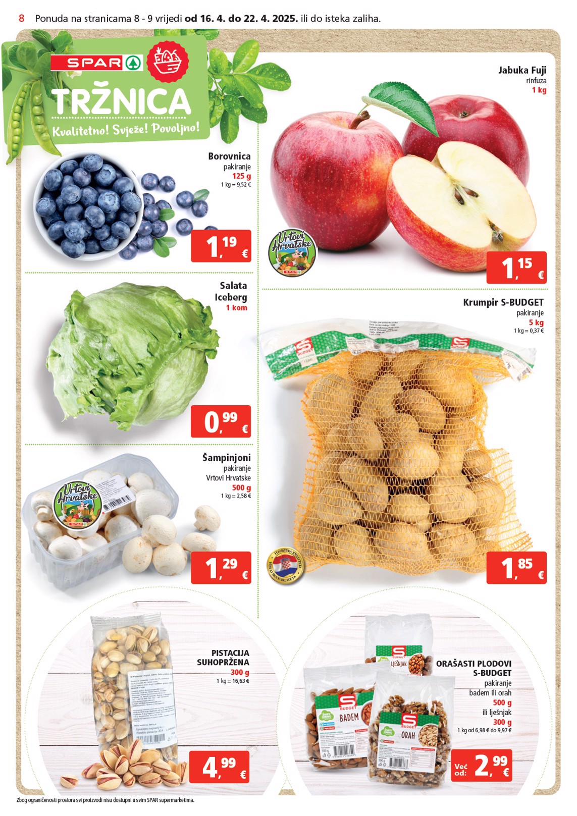 spar - SPAR katalog vrijedi od 16.04. do 22.04. - page: 8