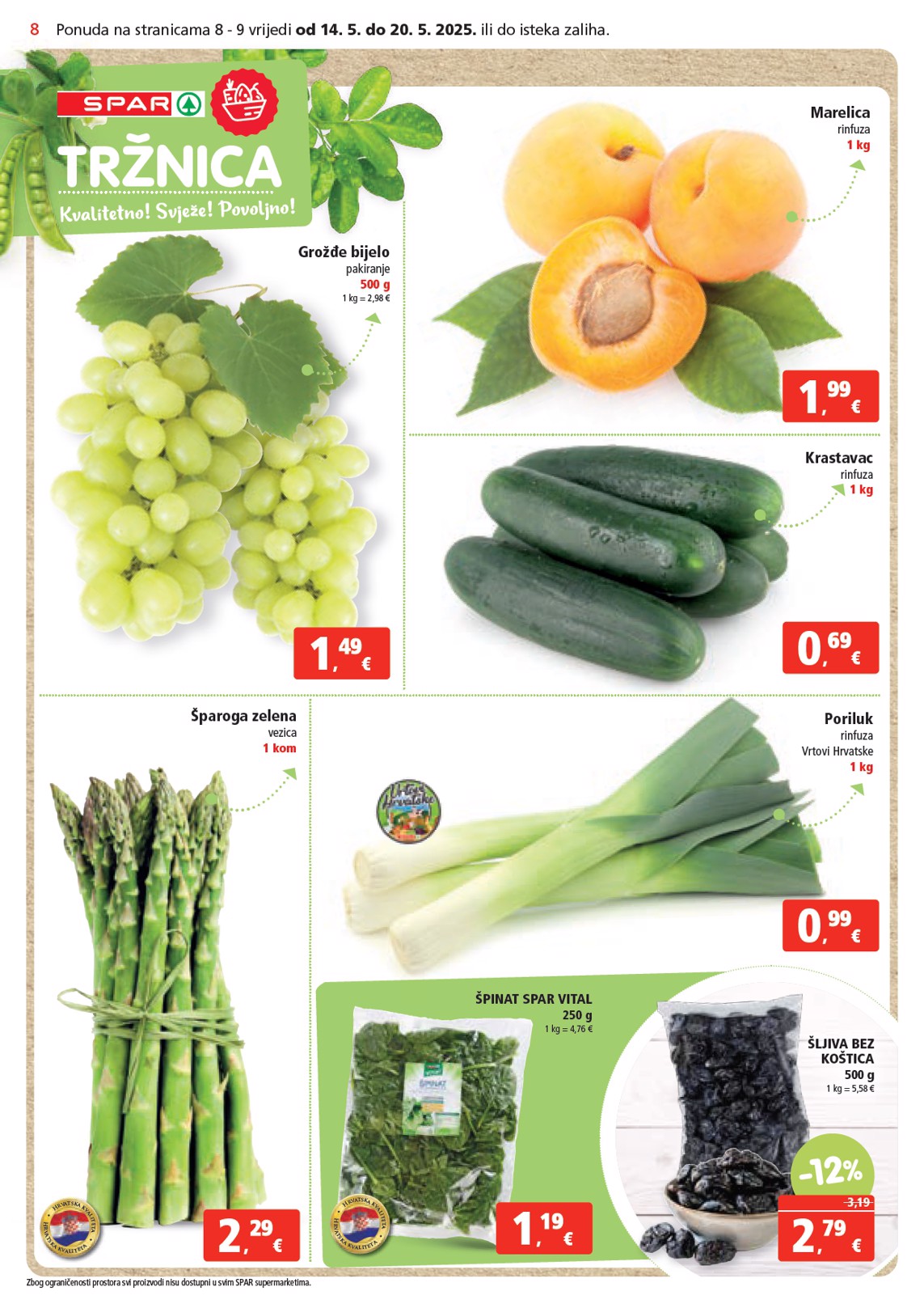 spar - Prelistajte ovaj SPAR katalog, vrijedi od 14.05. do 20.05. - page: 8