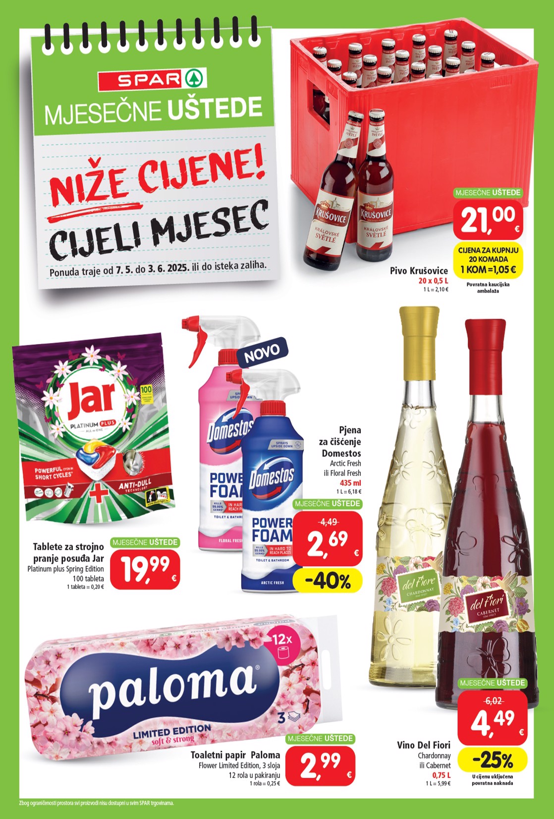 spar - Prelistajte ovaj SPAR - Mjesečne uštede katalog, vrijedi od 07.05. do 03.06. - page: 4