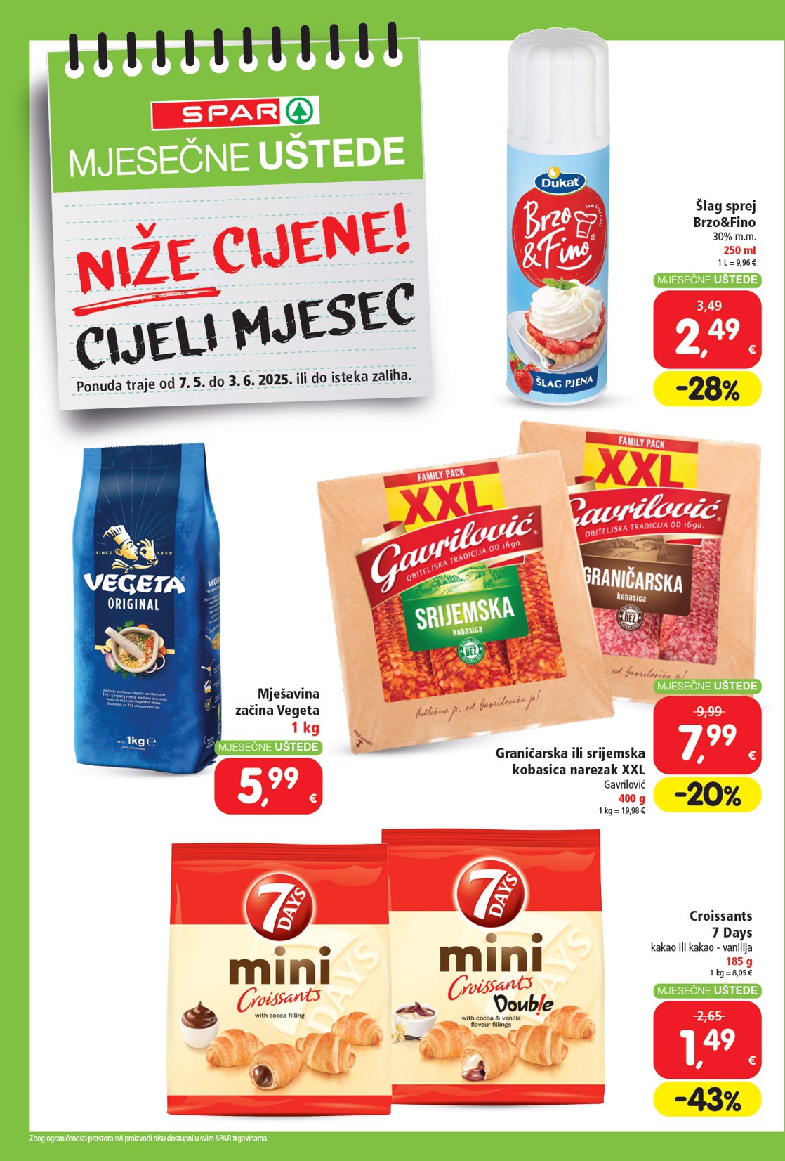 spar - Prelistajte ovaj SPAR - Mjesečne uštede katalog, vrijedi od 07.05. do 03.06. - page: 2