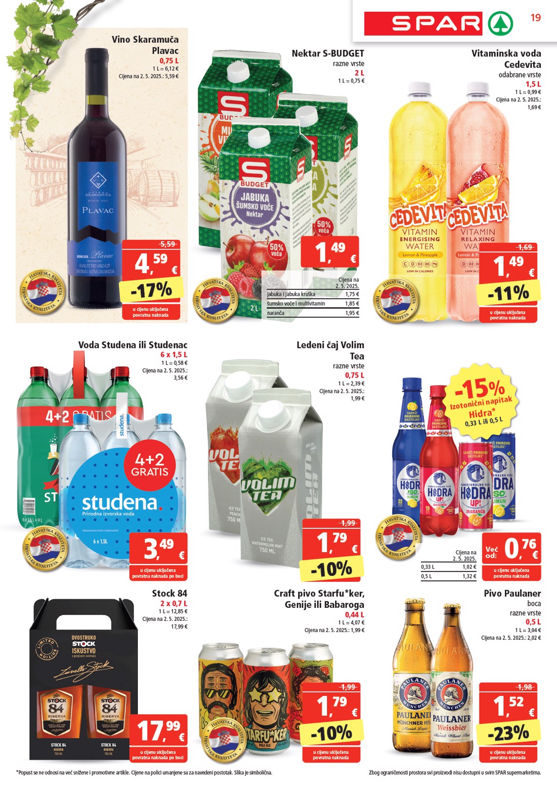 spar - Prelistajte ovaj SPAR katalog, vrijedi od 21.05. do 27.05. - page: 19