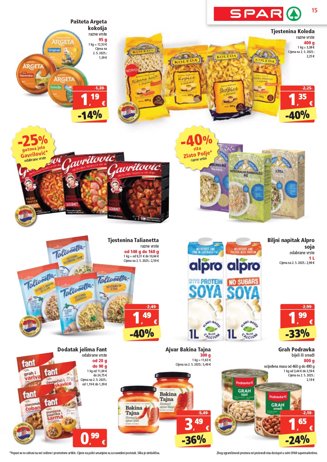 spar - Prelistajte ovaj SPAR katalog, vrijedi od 28.05. do 03.06. - page: 15