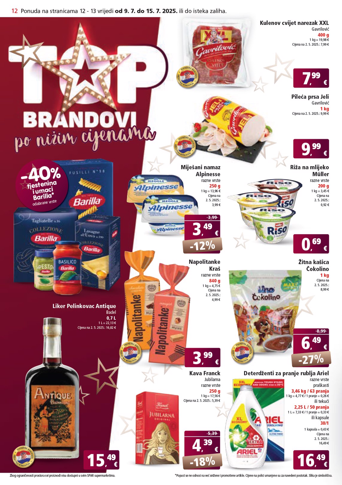 spar - Prelistajte katalog SPAR, vrijedi od 09.07. do 15.07. - page: 12
