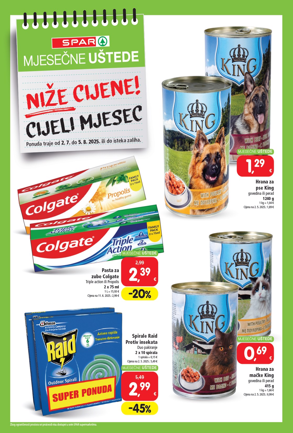 spar - Prelistajte katalog SPAR - Mjesečne uštede, vrijedi od 02.07. do 05.08. - page: 4