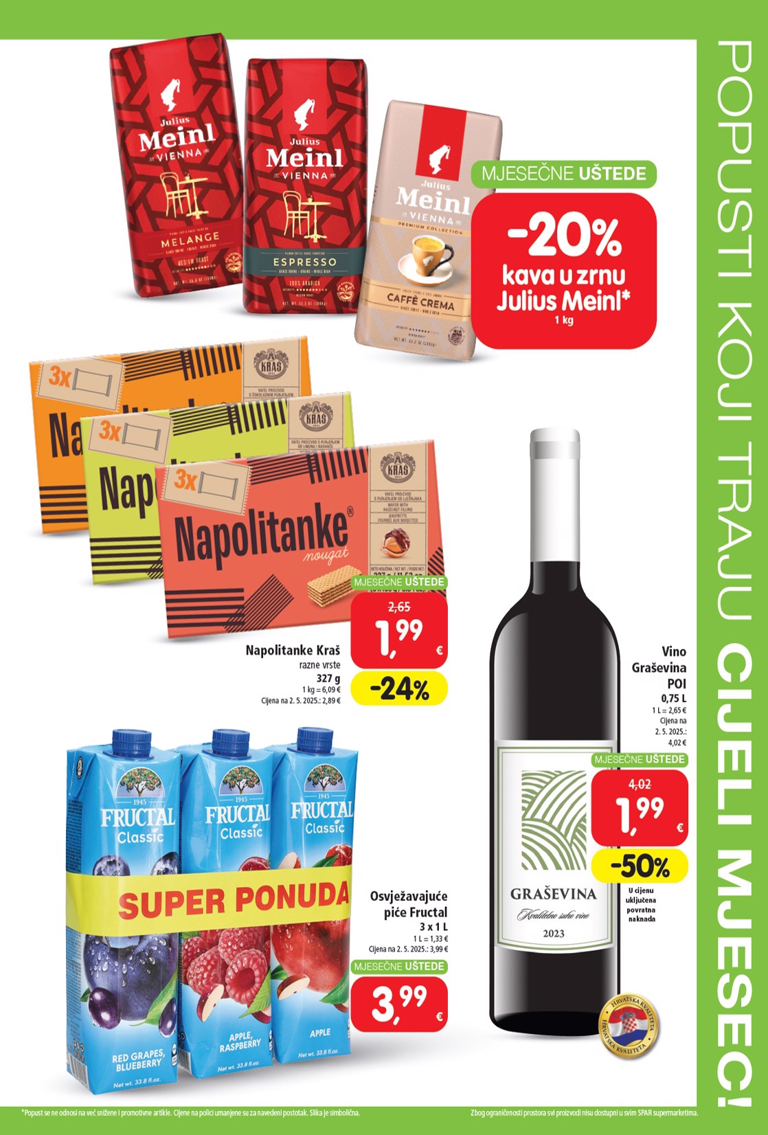 spar - Prelistajte katalog SPAR - Mjesečne uštede, vrijedi od 02.07. do 05.08. - page: 3