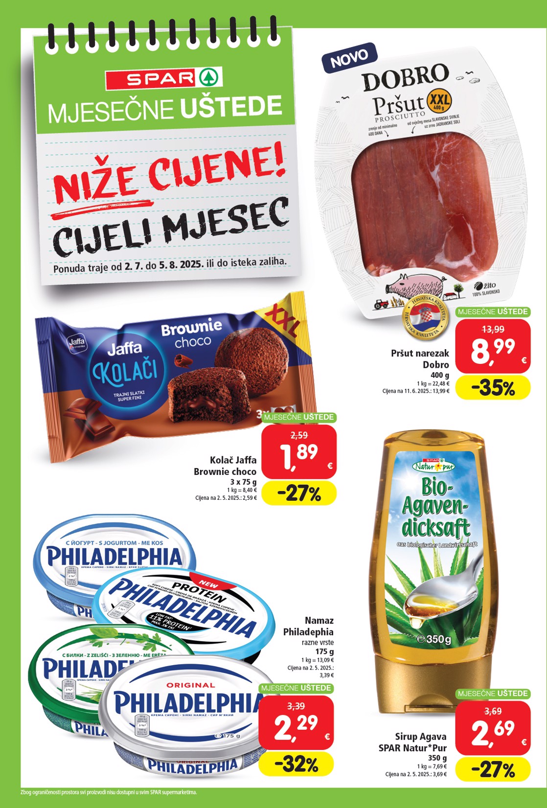 spar - Prelistajte katalog SPAR - Mjesečne uštede, vrijedi od 02.07. do 05.08. - page: 2