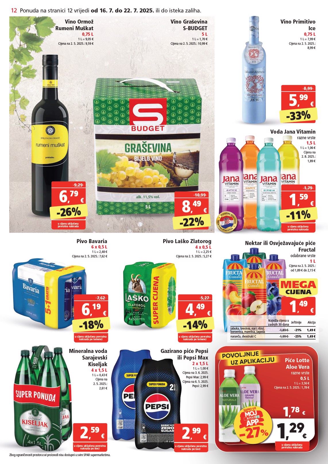 spar - Prelistajte katalog SPAR, vrijedi od 16.07. do 22.07. - page: 12