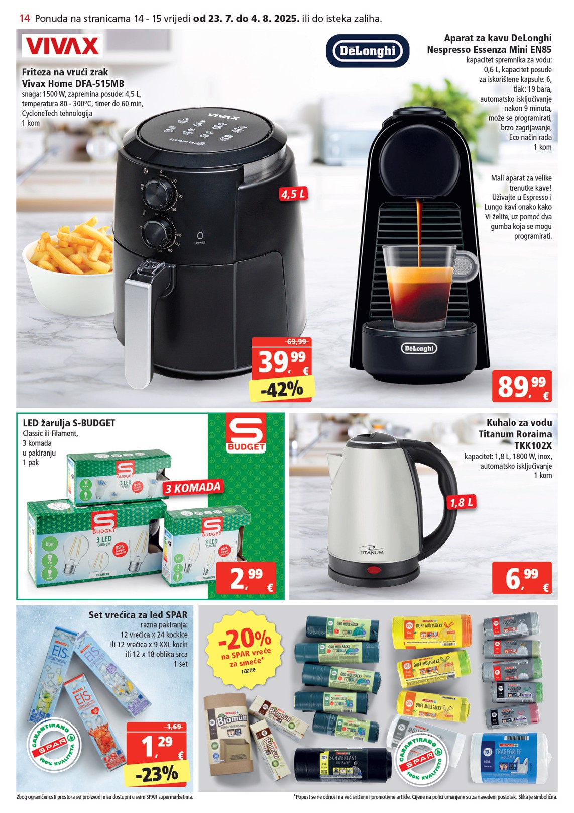 spar - Prelistajte katalog SPAR, vrijedi od 23.07. do 29.07. - page: 14