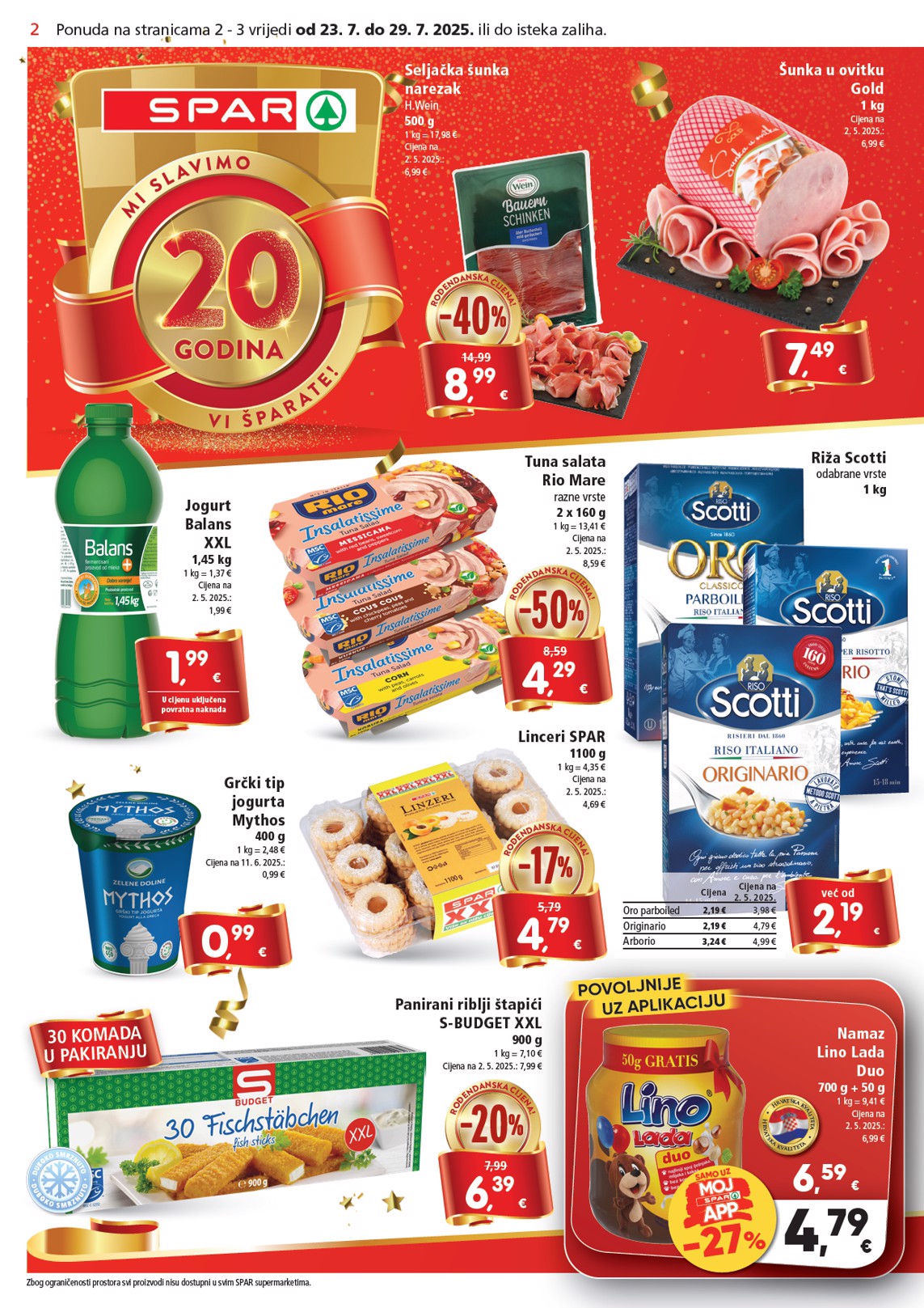 spar - Prelistajte katalog SPAR, vrijedi od 23.07. do 29.07. - page: 2