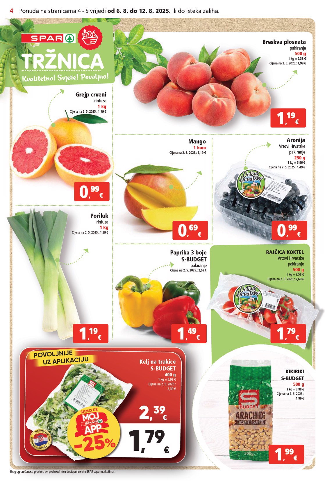 spar - Prelistajte katalog SPAR, vrijedi od 06.08. do 12.08. - page: 4