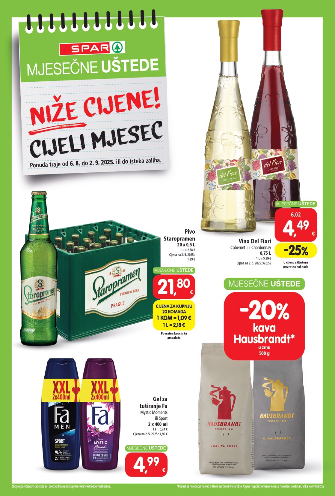 spar - Prelistajte katalog SPAR - Mjesečne uštede, vrijedi od 06.08. do 02.09. - page: 4