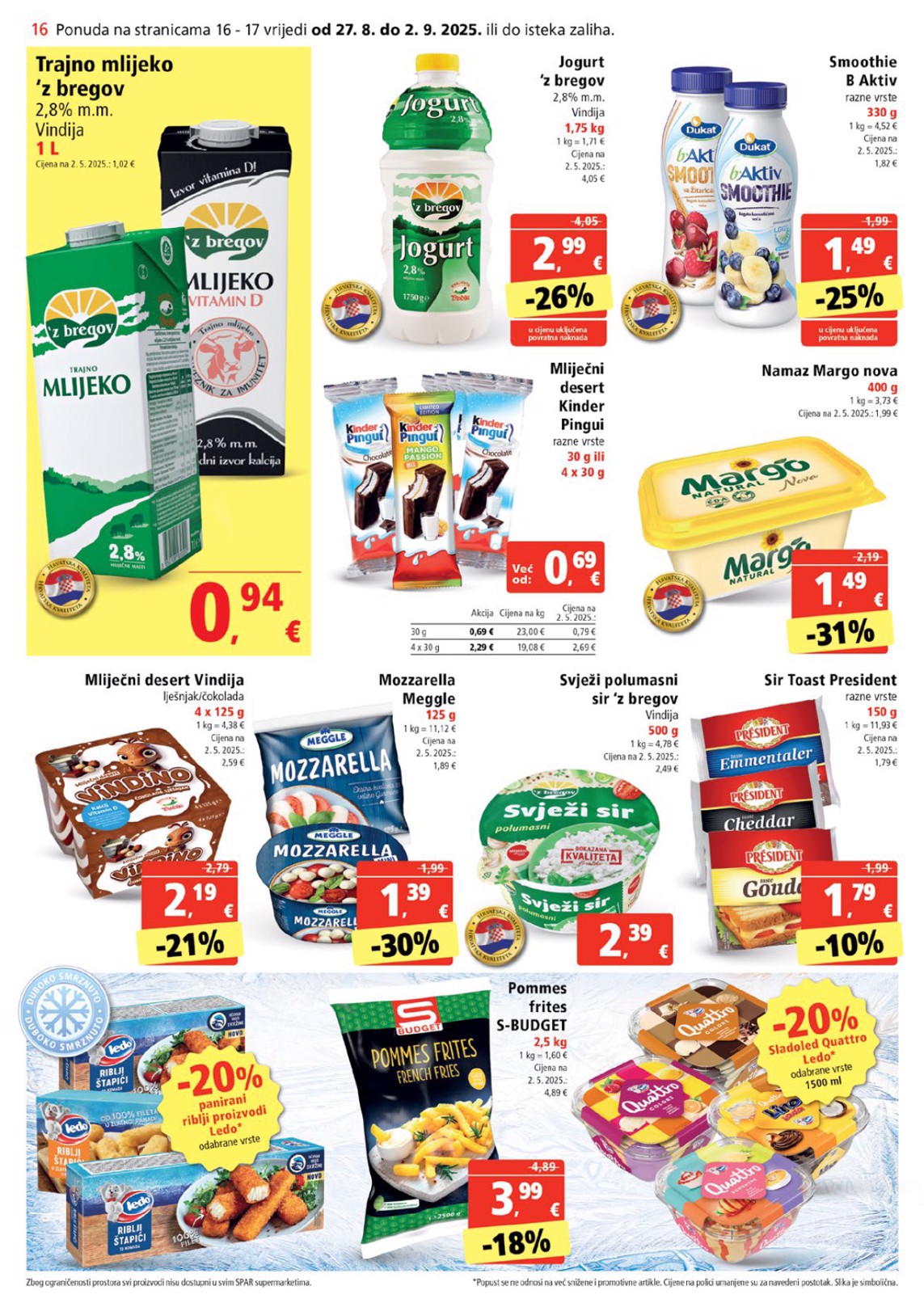 spar - Prelistajte katalog SPAR, vrijedi od 27.08. do 02.09. - page: 16