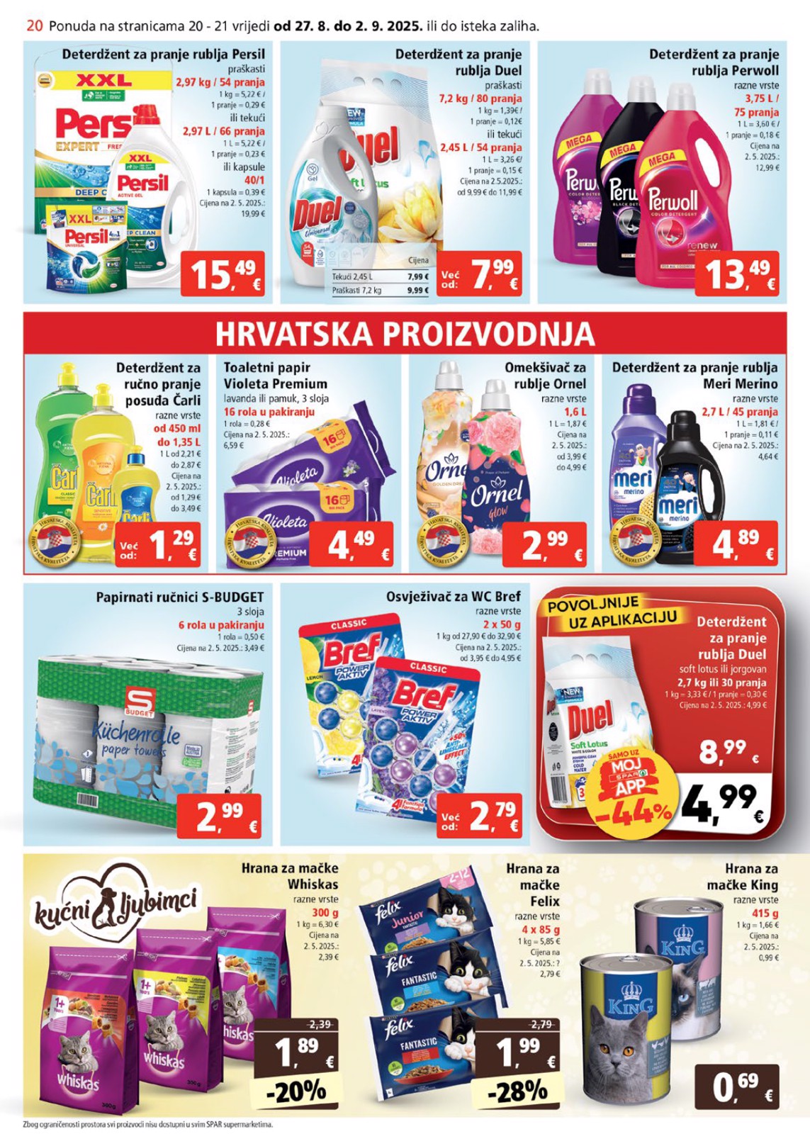 spar - Prelistajte katalog SPAR, vrijedi od 27.08. do 02.09. - page: 20
