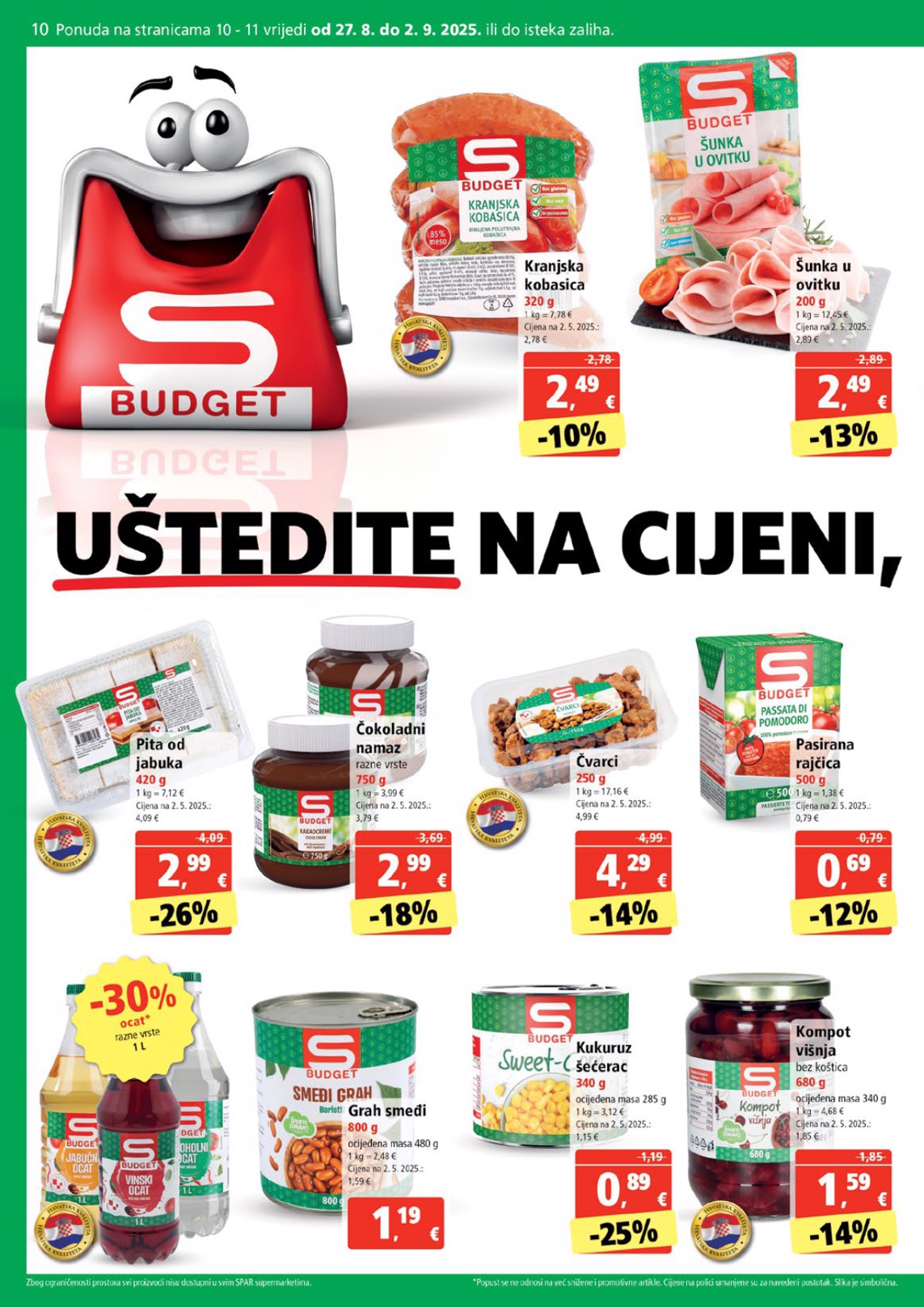 spar - Prelistajte katalog SPAR, vrijedi od 27.08. do 02.09. - page: 10