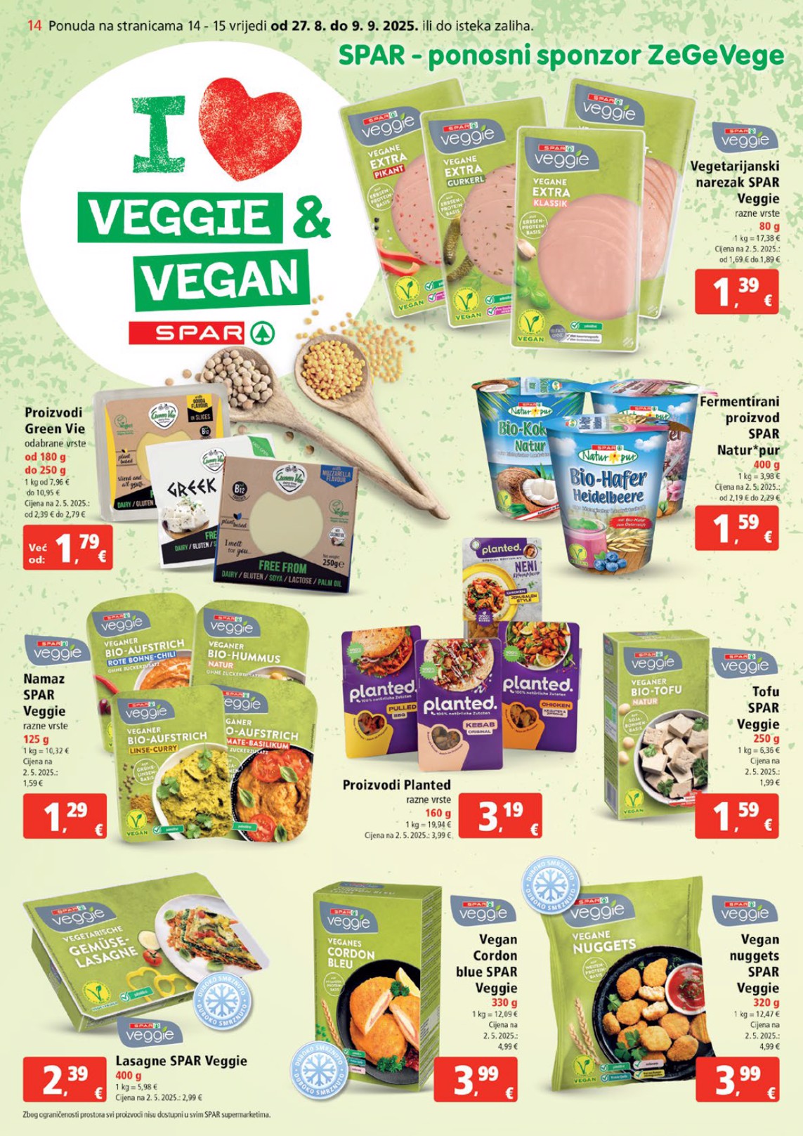 spar - Prelistajte katalog SPAR, vrijedi od 27.08. do 02.09. - page: 14