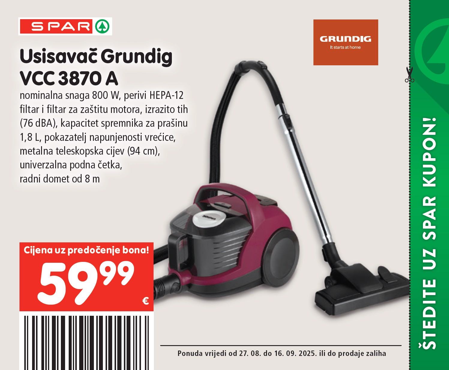spar - Prelistajte katalog SPAR - Kuponi, vrijedi od 27.08. do 16.09. - page: 12