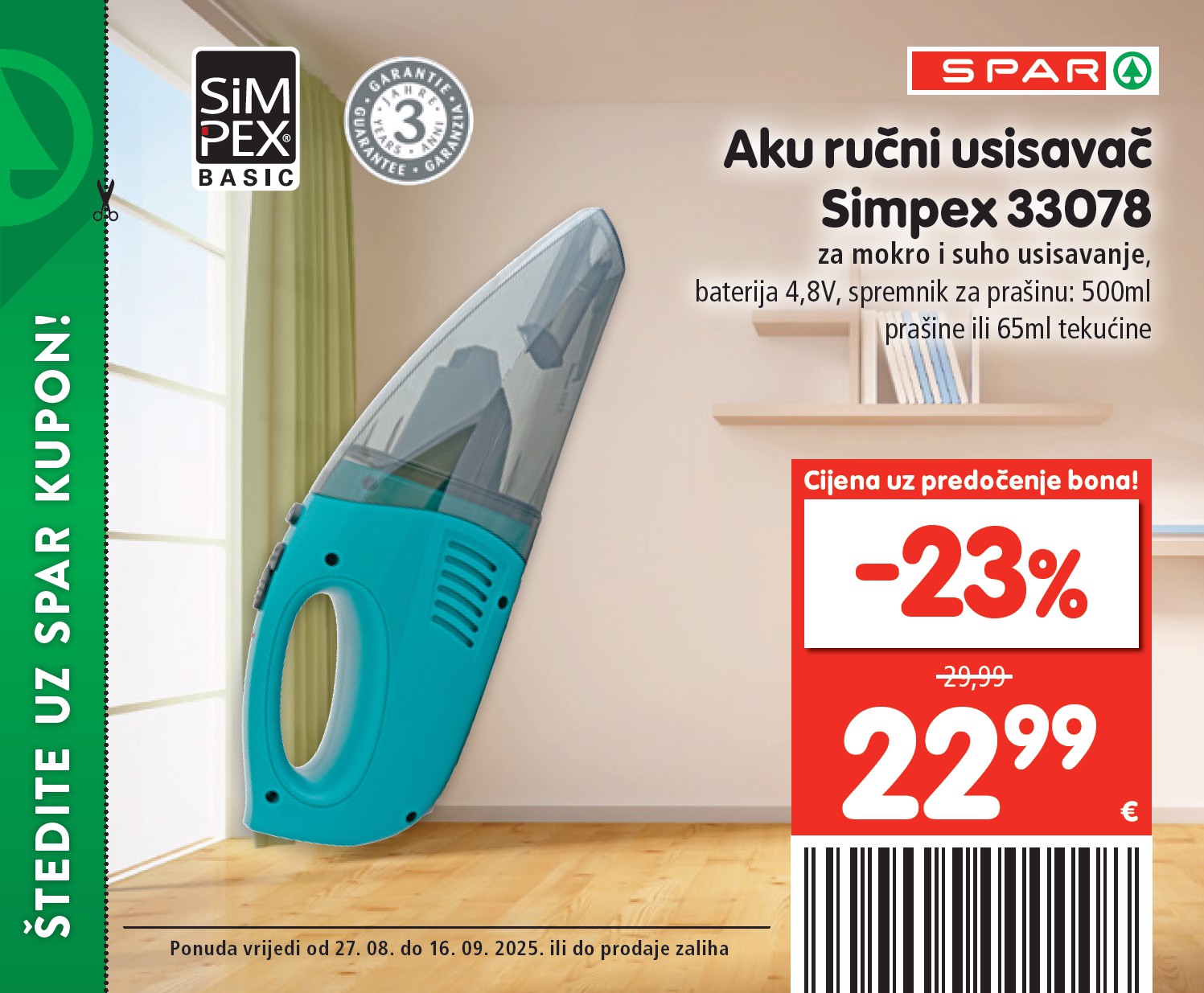 spar - Prelistajte katalog SPAR - Kuponi, vrijedi od 27.08. do 16.09. - page: 11