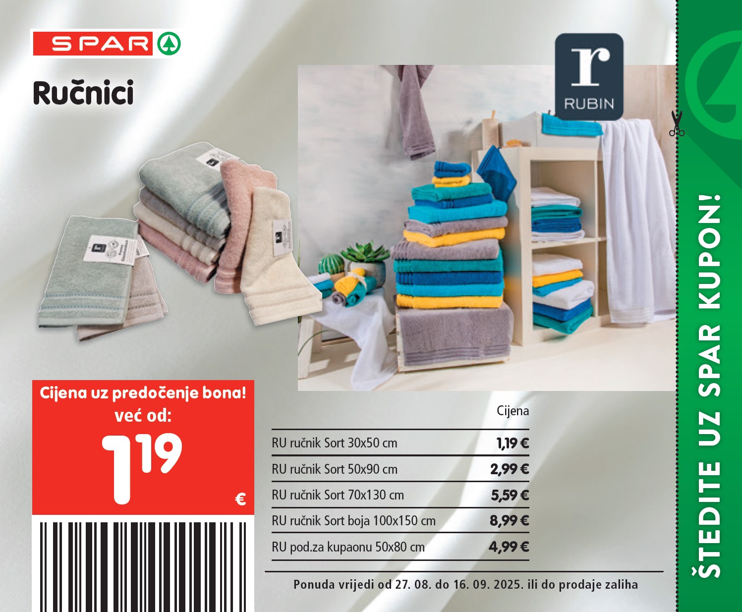spar - Prelistajte katalog SPAR - Kuponi, vrijedi od 27.08. do 16.09. - page: 6