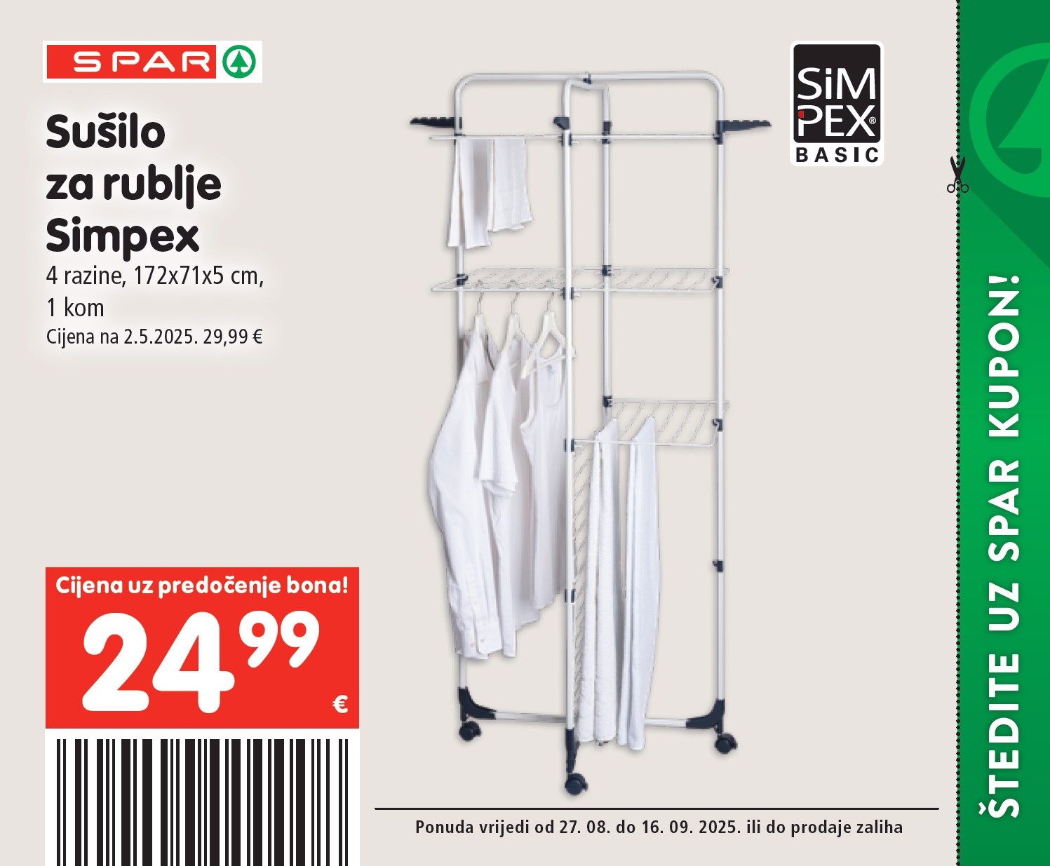 spar - Prelistajte katalog SPAR - Kuponi, vrijedi od 27.08. do 16.09. - page: 28