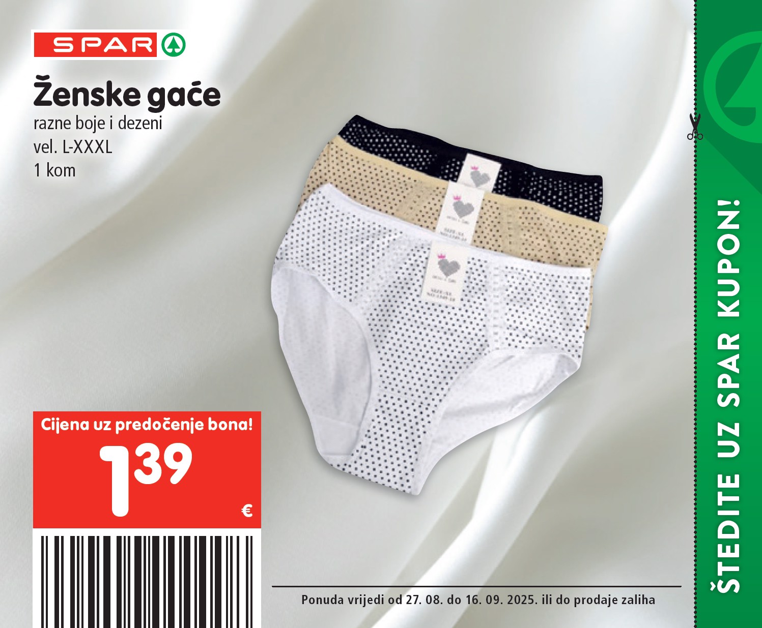 spar - Prelistajte katalog SPAR - Kuponi, vrijedi od 27.08. do 16.09. - page: 4