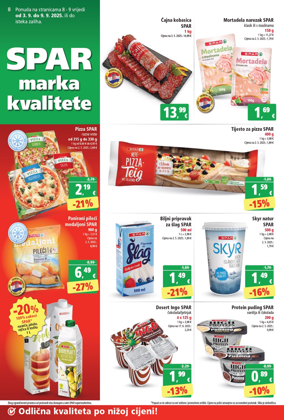spar - Prelistajte katalog SPAR, vrijedi od 03.09. do 09.09. - page: 8