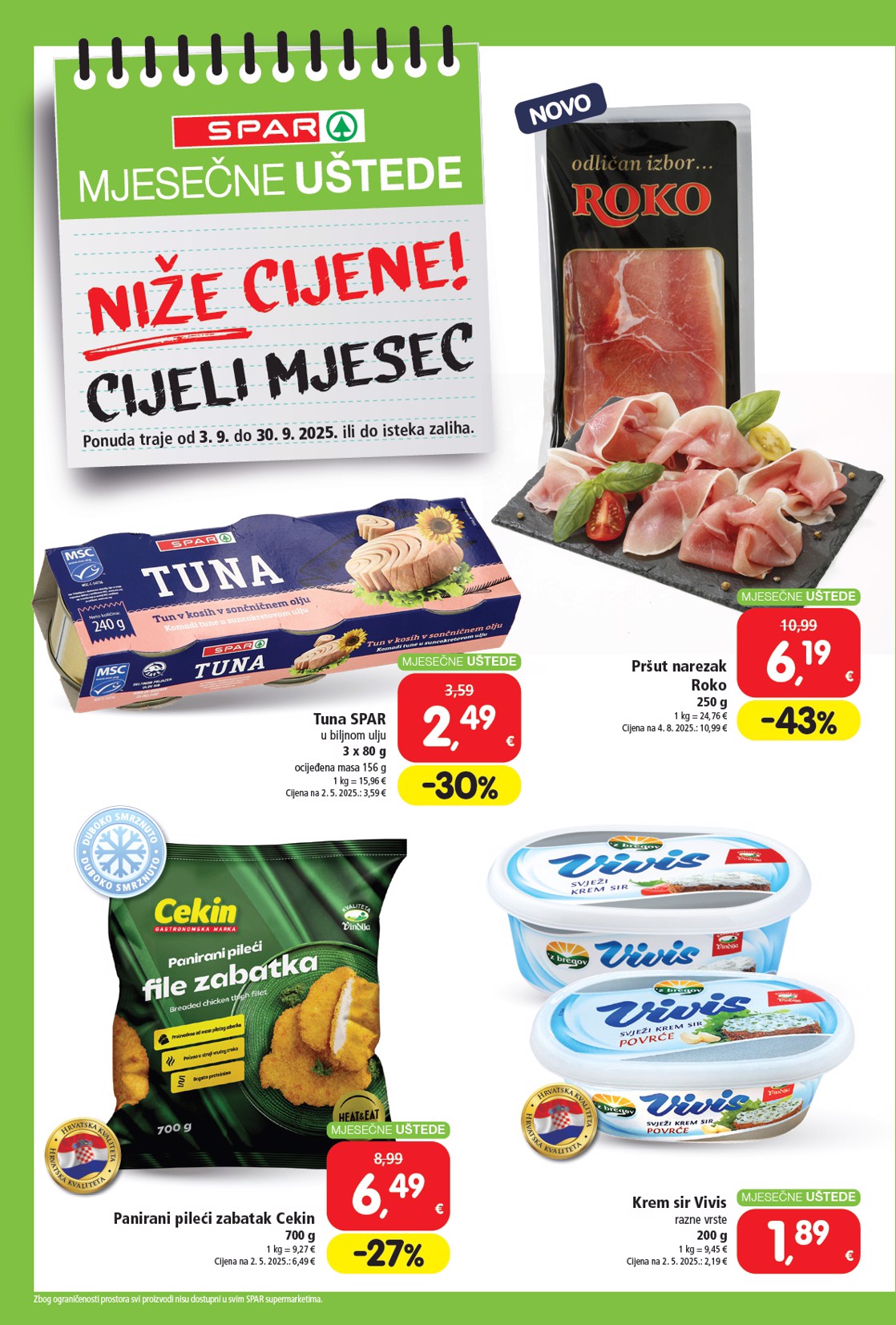 spar - Prelistajte katalog SPAR - Mjesečne uštede, vrijedi od 03.09. do 30.09. - page: 2