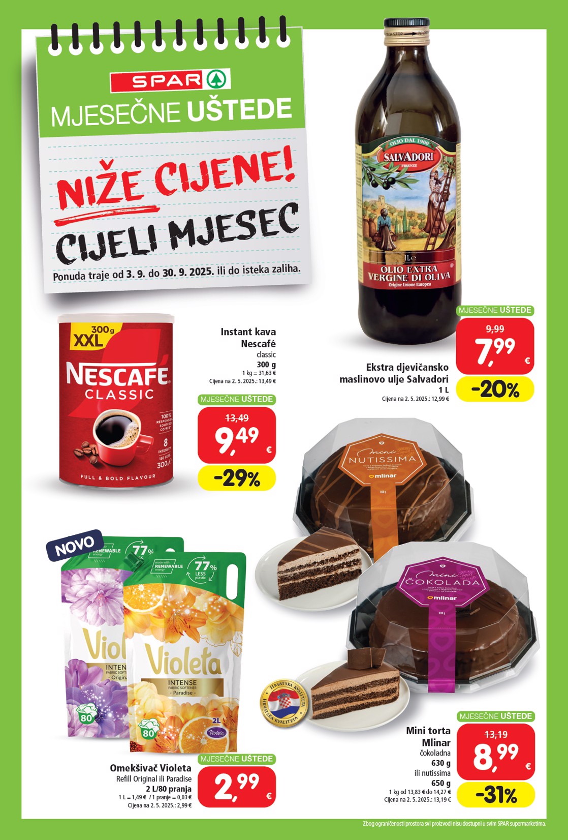 spar - Prelistajte katalog SPAR - Mjesečne uštede, vrijedi od 03.09. do 30.09.