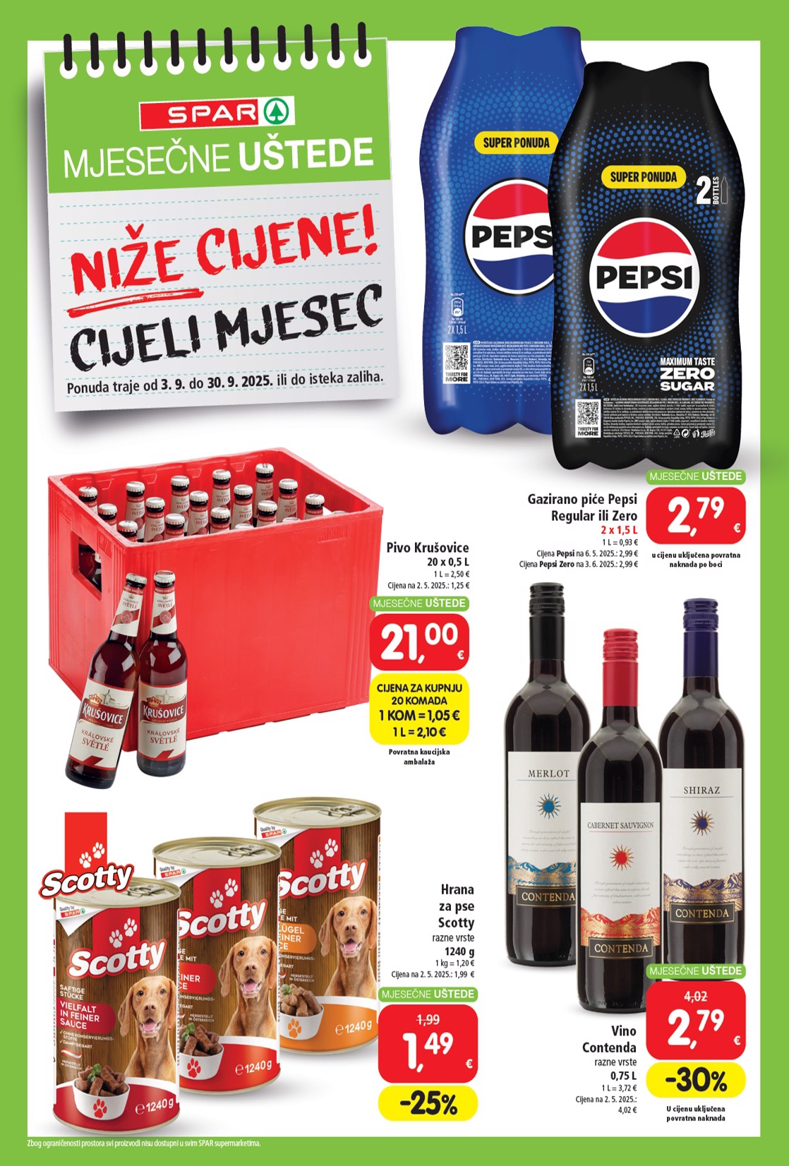 spar - Prelistajte katalog SPAR - Mjesečne uštede, vrijedi od 03.09. do 30.09. - page: 4