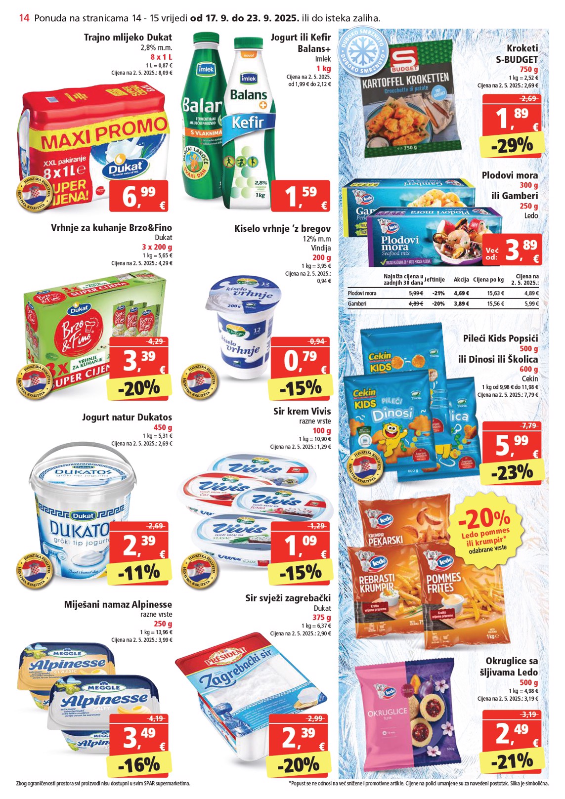 spar - Prelistajte katalog SPAR, vrijedi od 17.09. do 23.09. - page: 14