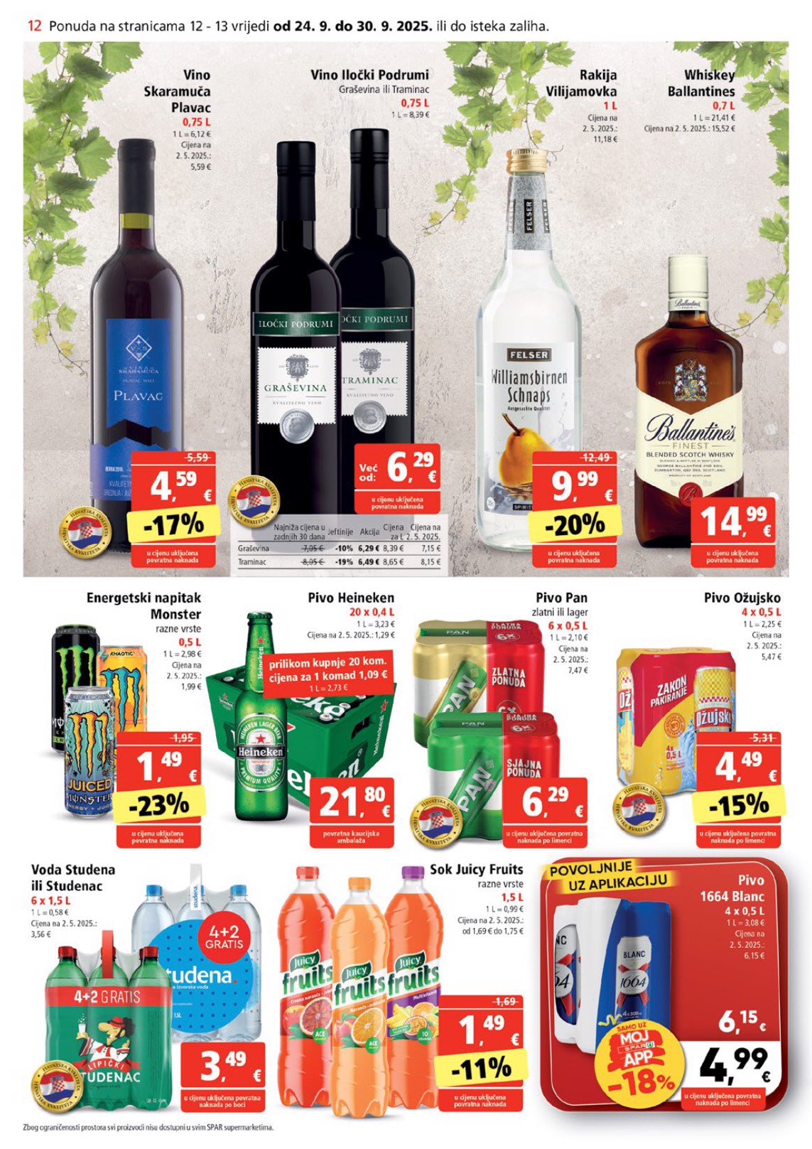 spar - Prelistajte katalog SPAR, vrijedi od 24.09. do 30.09. - page: 12