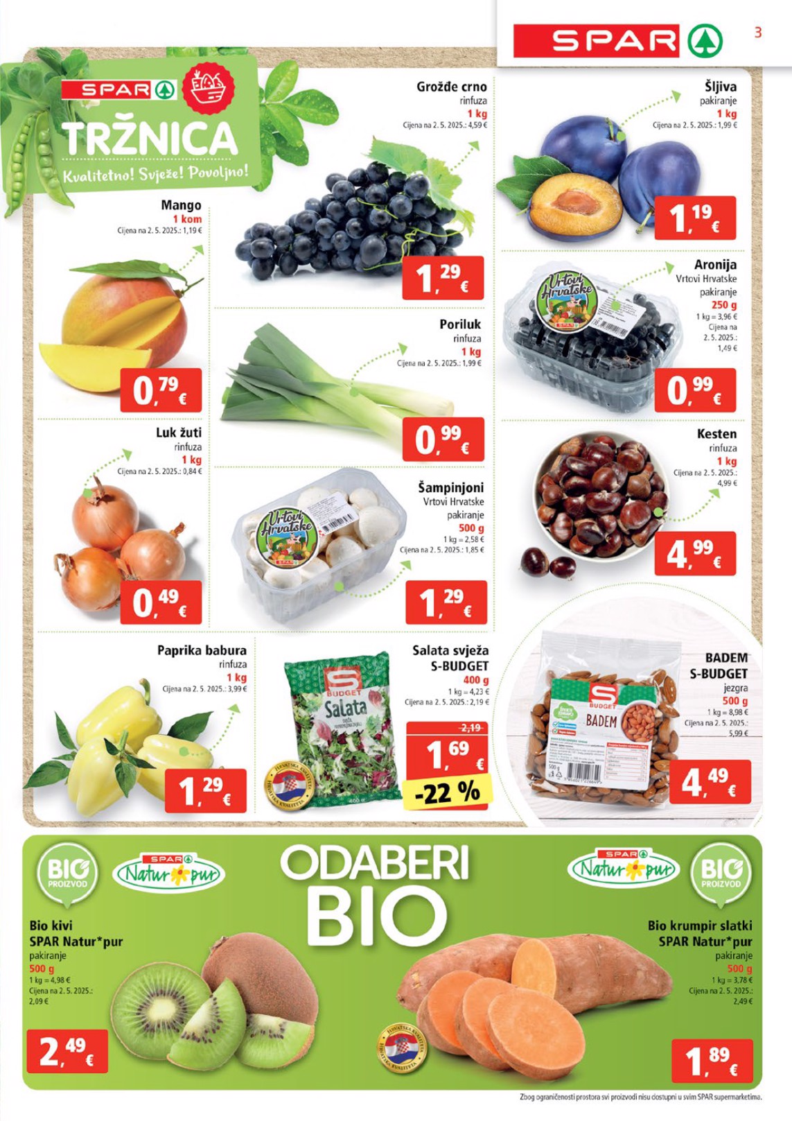 spar - Prelistajte katalog SPAR, vrijedi od 24.09. do 30.09. - page: 3