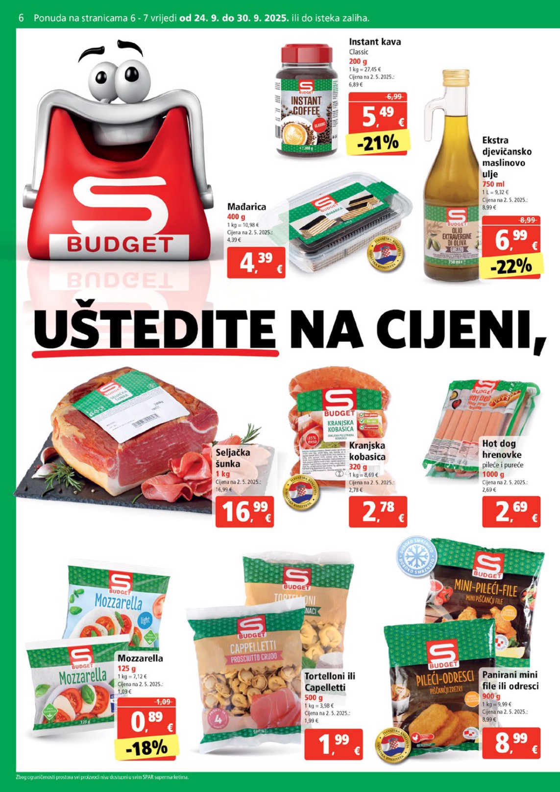 spar - Prelistajte katalog SPAR, vrijedi od 24.09. do 30.09. - page: 6