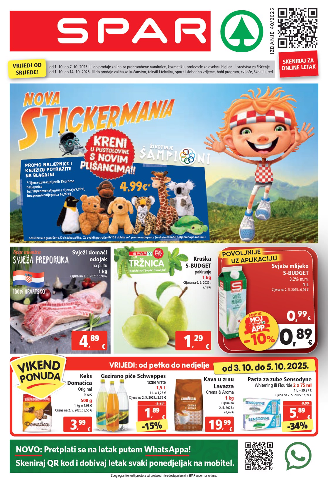 spar - Prelistajte katalog SPAR, vrijedi od 01.10. do 07.10.