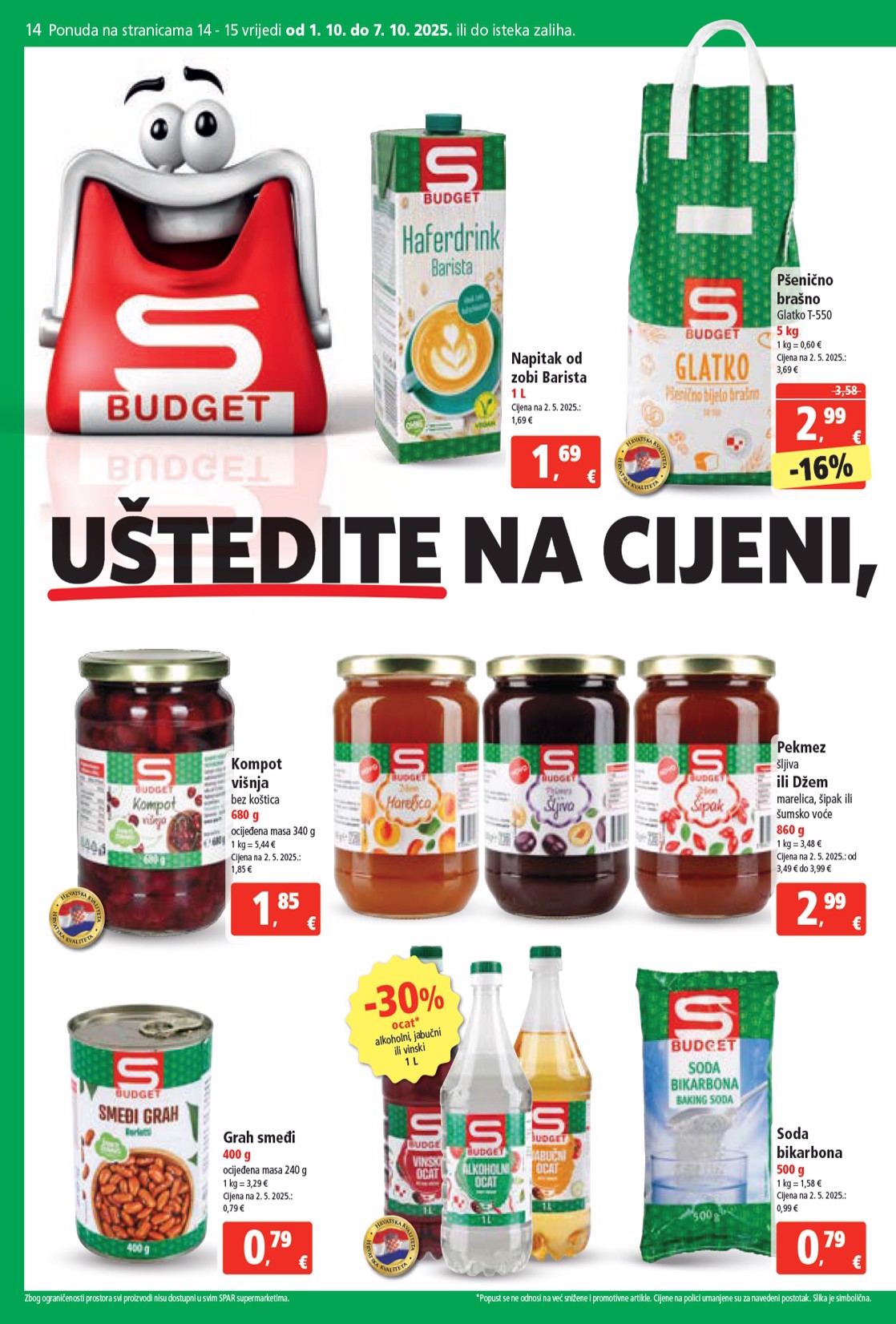 spar - Prelistajte katalog SPAR, vrijedi od 01.10. do 07.10. - page: 14