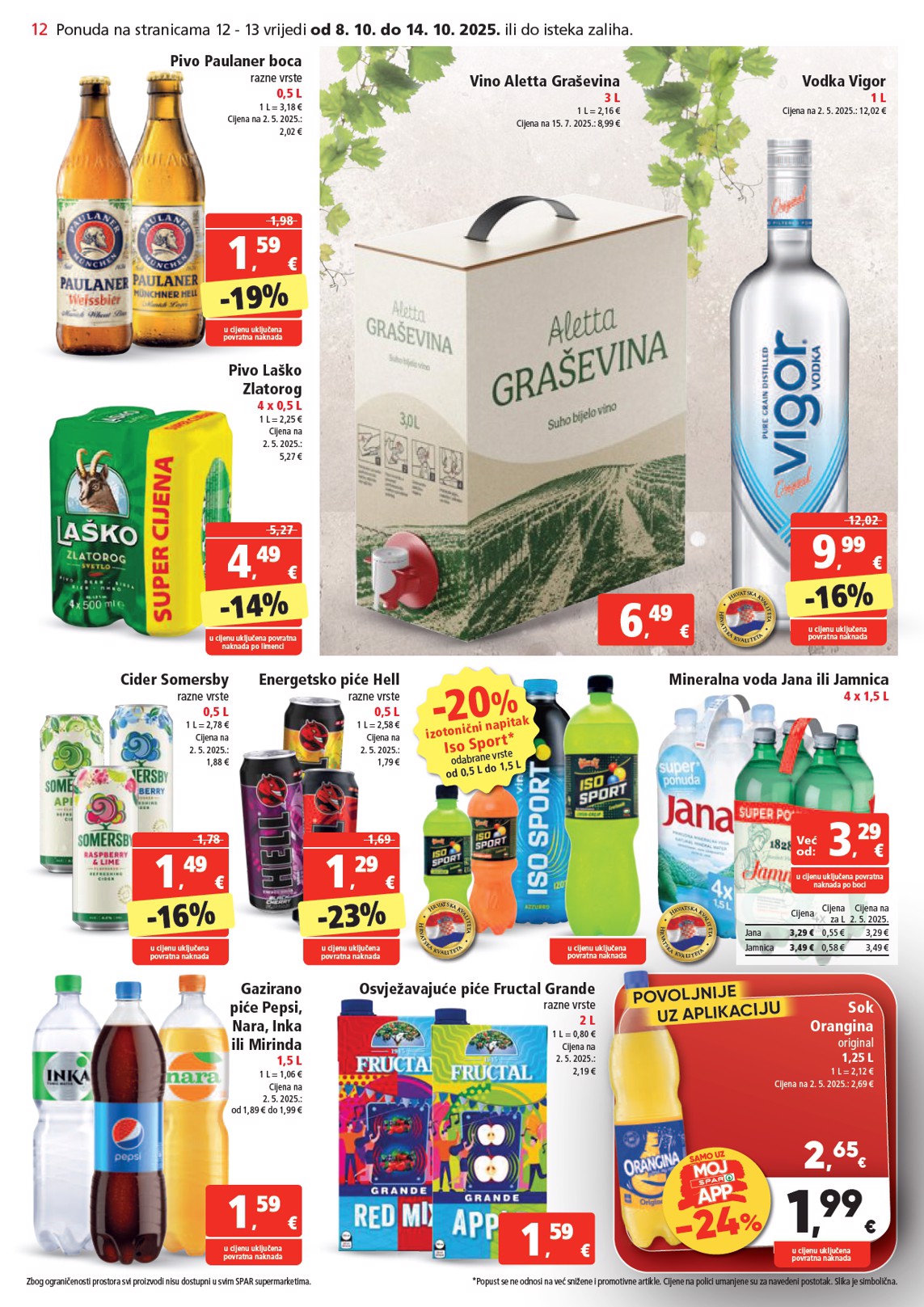 spar - Prelistajte katalog SPAR, vrijedi od 08.10. do 14.10. - page: 12