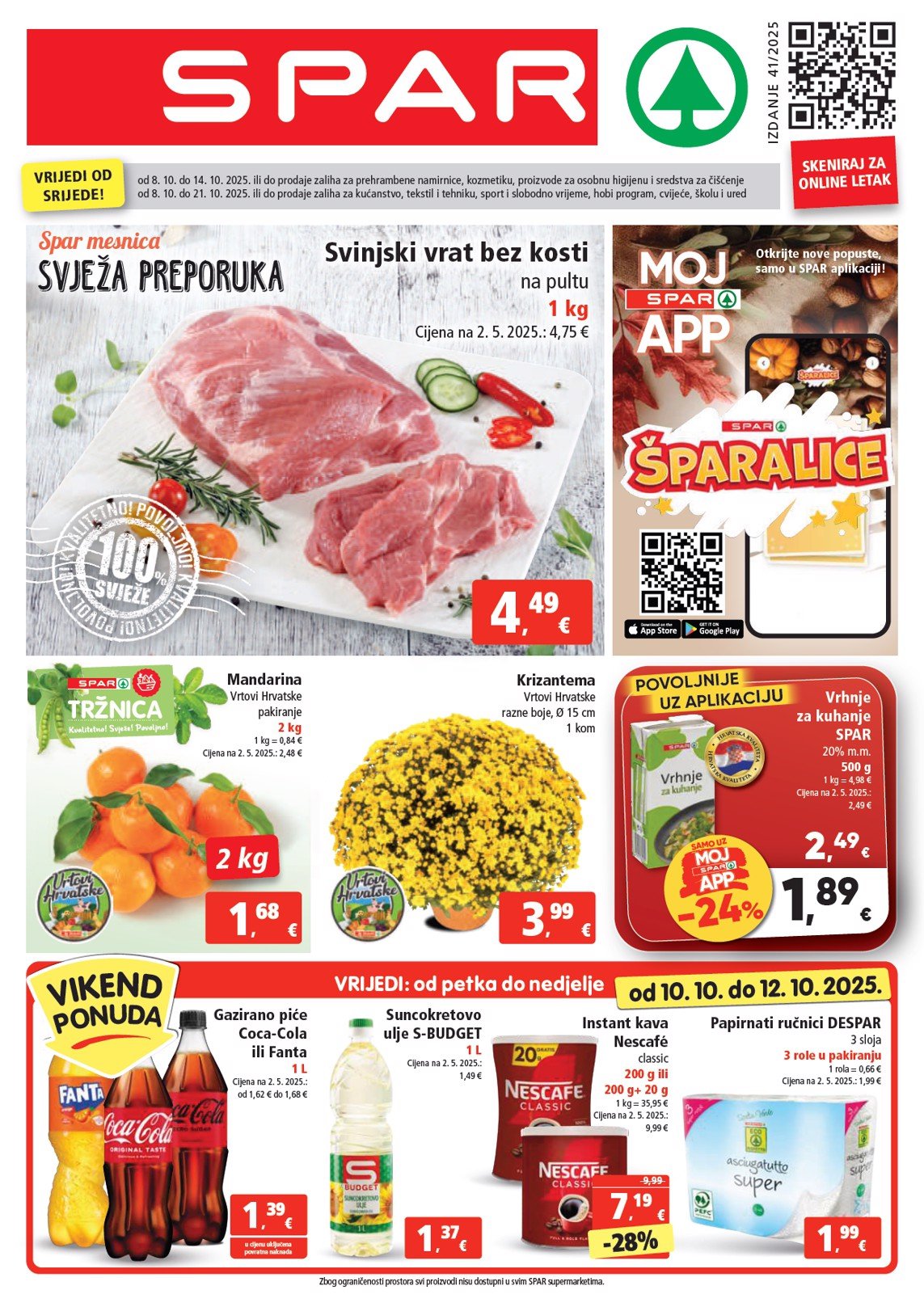 spar - Prelistajte katalog SPAR, vrijedi od 08.10. do 14.10. - page: 1