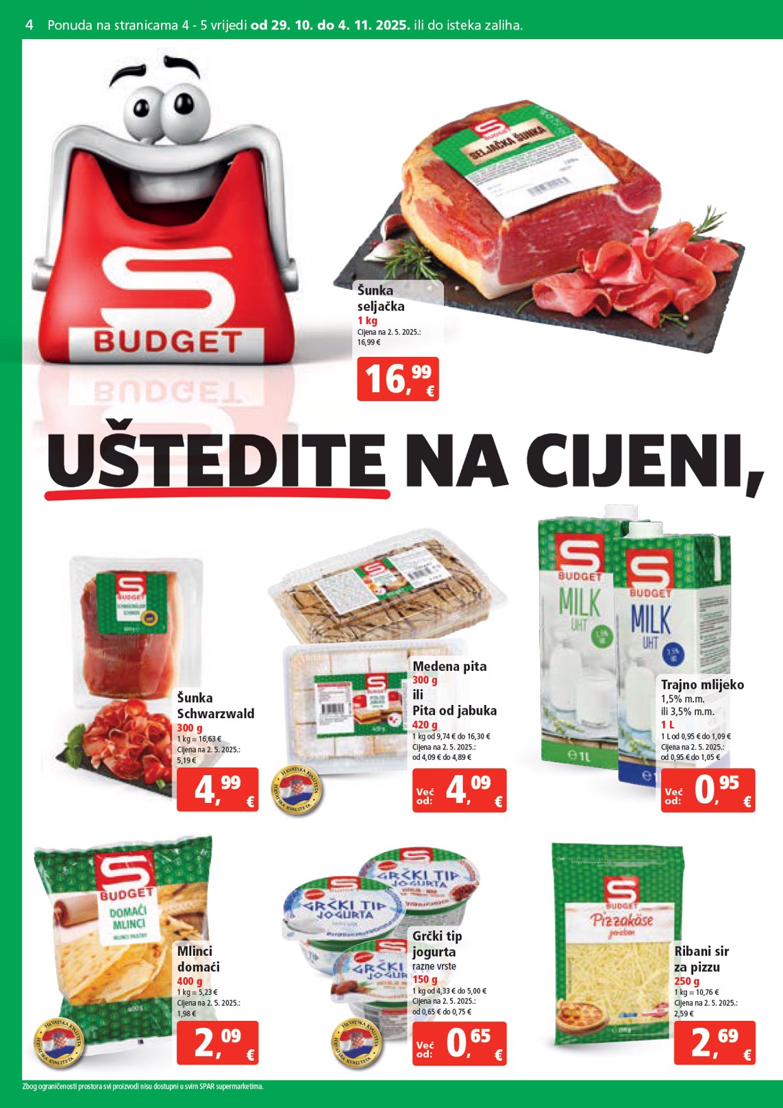 spar - Prelistajte katalog SPAR, vrijedi od 29.10. do 04.11. - page: 4