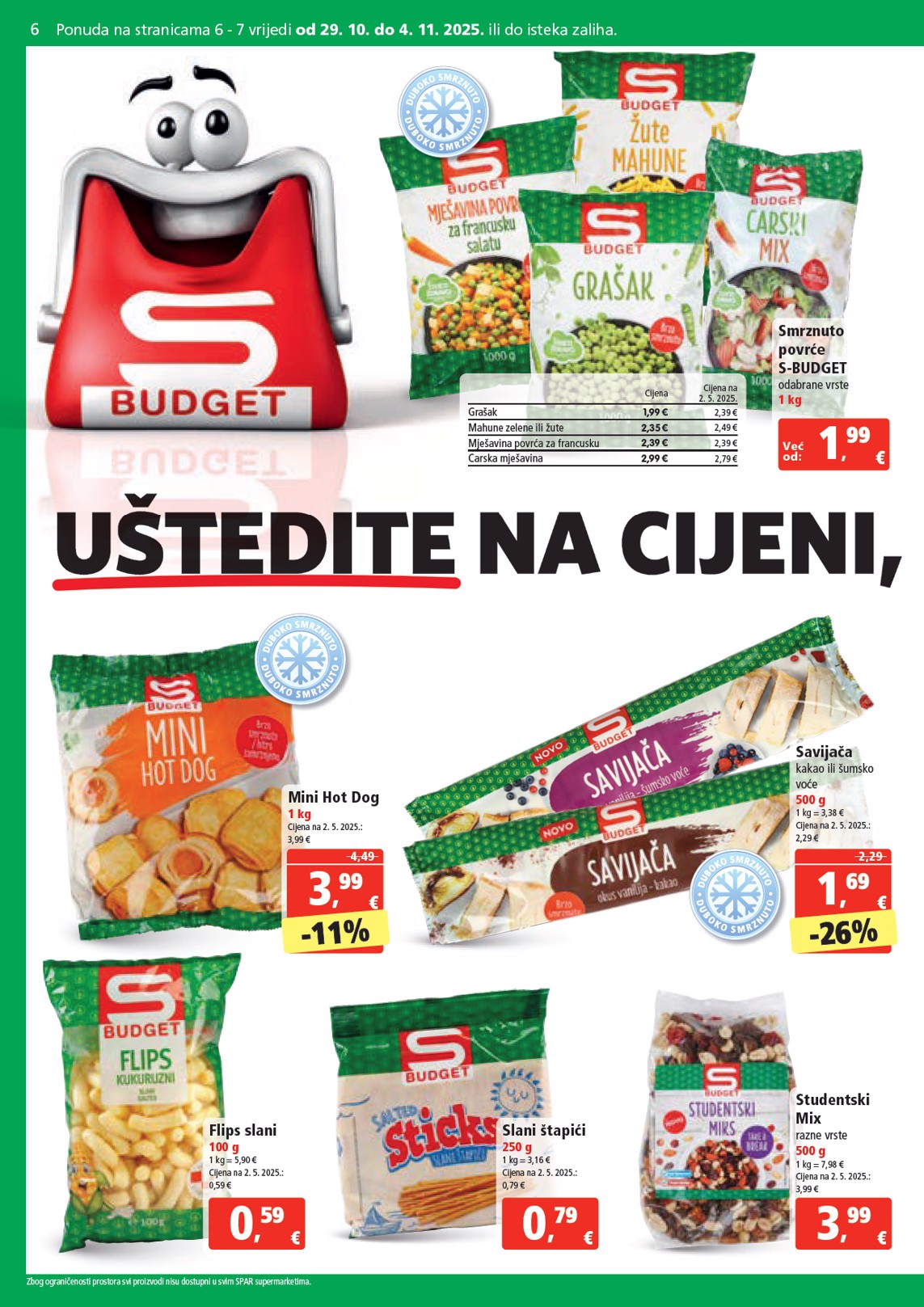 spar - Prelistajte katalog SPAR, vrijedi od 29.10. do 04.11. - page: 6