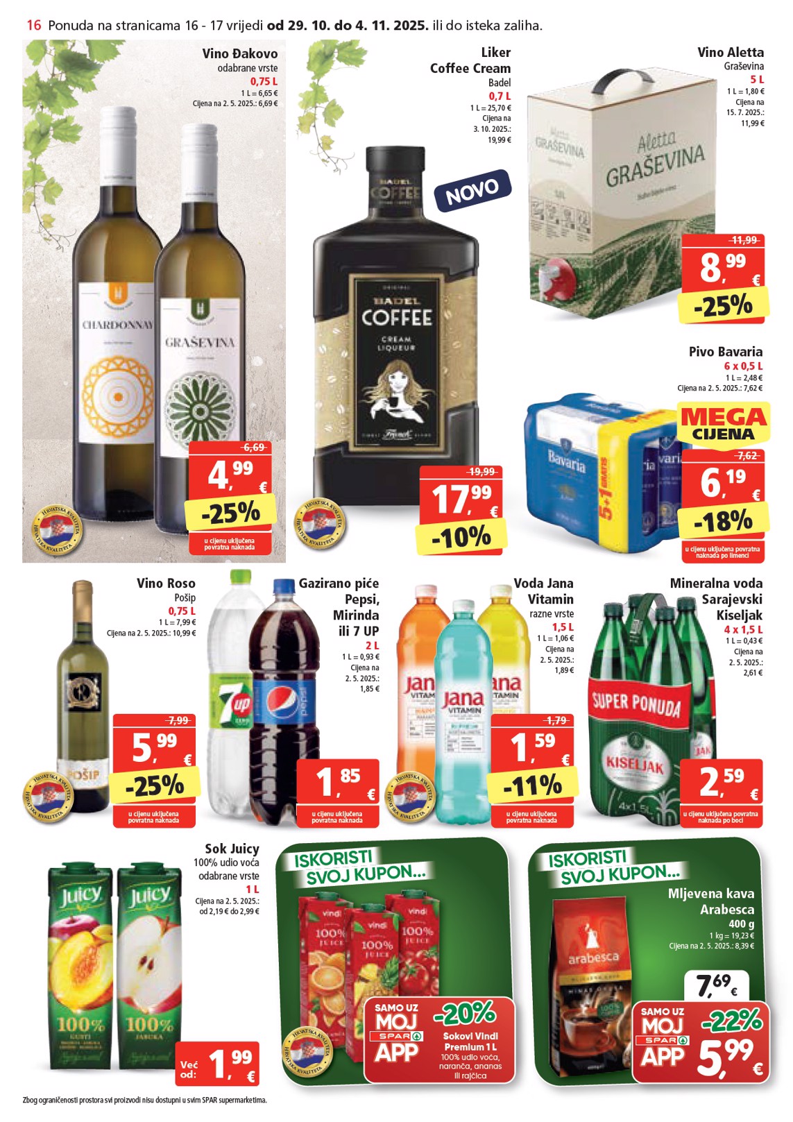 spar - Prelistajte katalog SPAR, vrijedi od 29.10. do 04.11. - page: 16