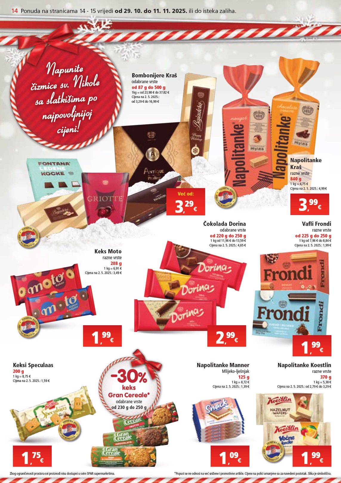 spar - Prelistajte katalog SPAR, vrijedi od 29.10. do 04.11. - page: 14